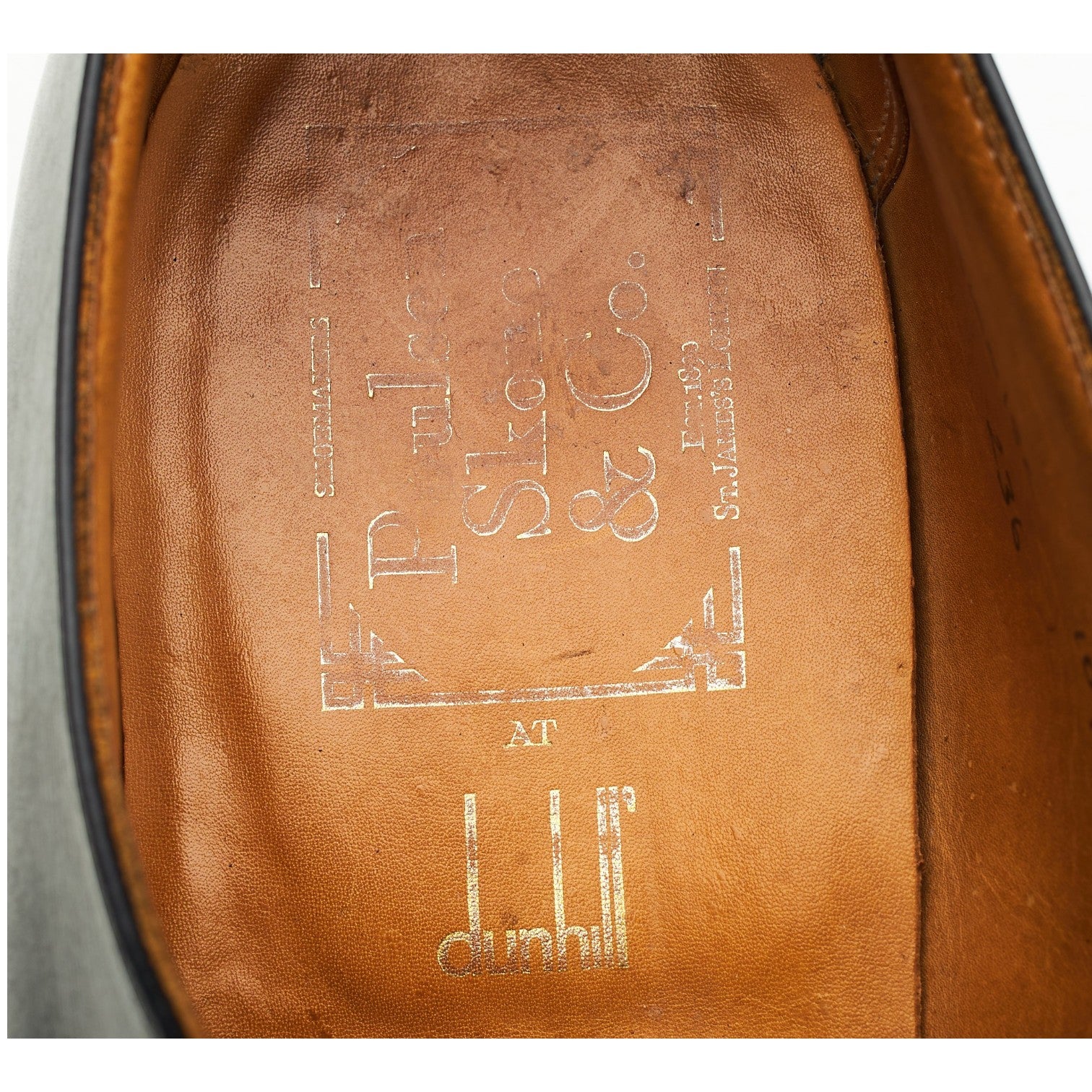 Dunhill Richelieu cuir noir UK 10