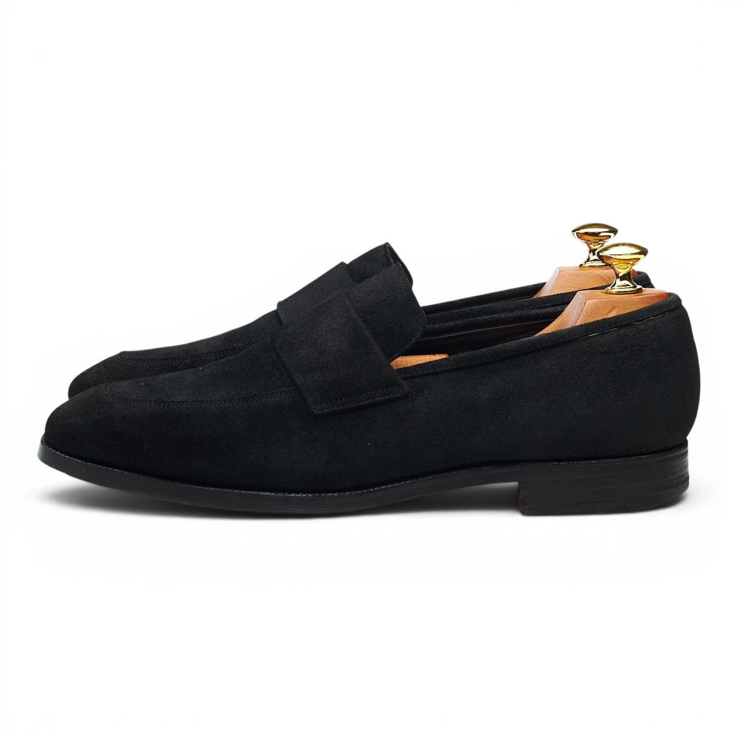 Richard James Walton mocassins suède noir UK 8.5