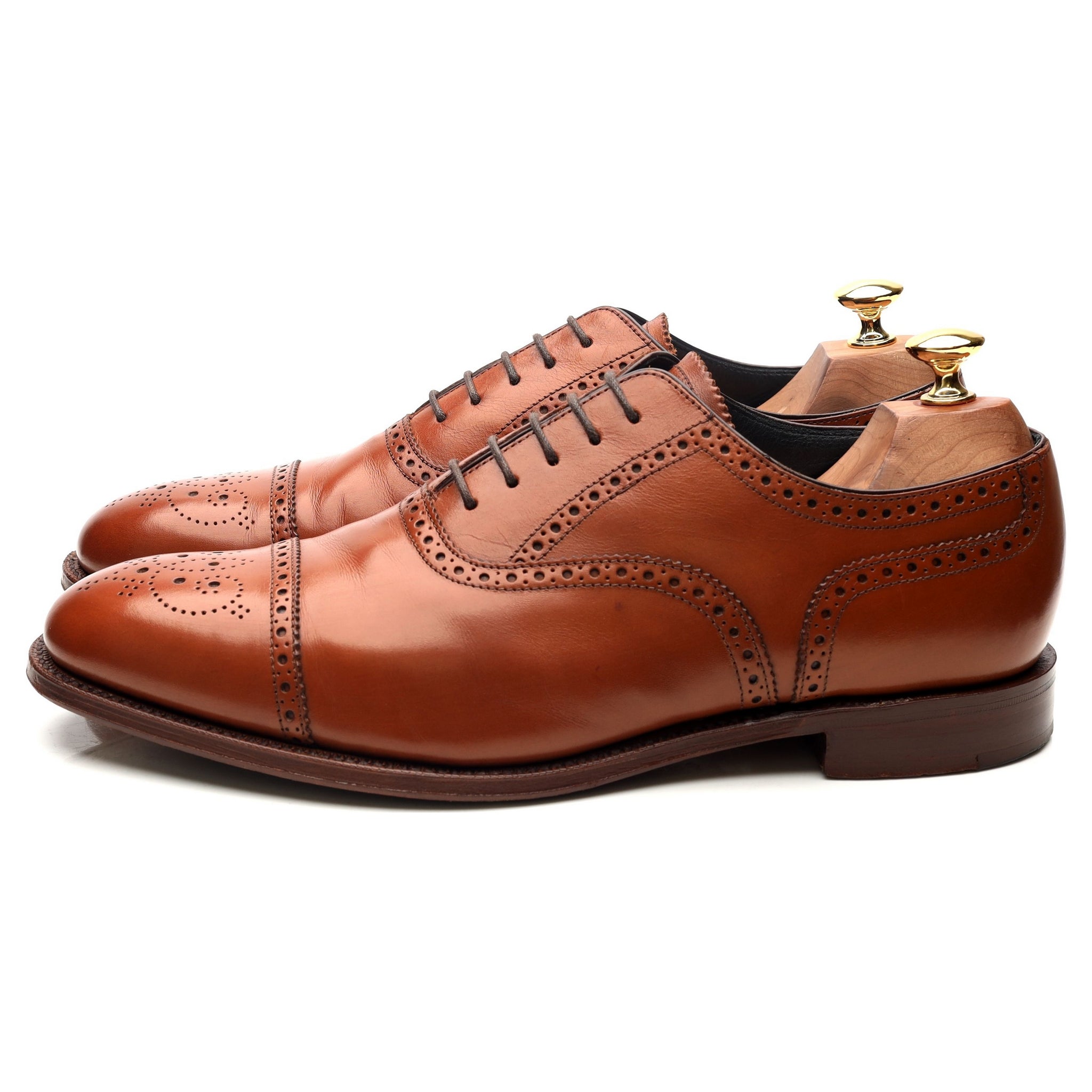 Herring Hampstead oxford brogue cuir marron UK 9.5 large