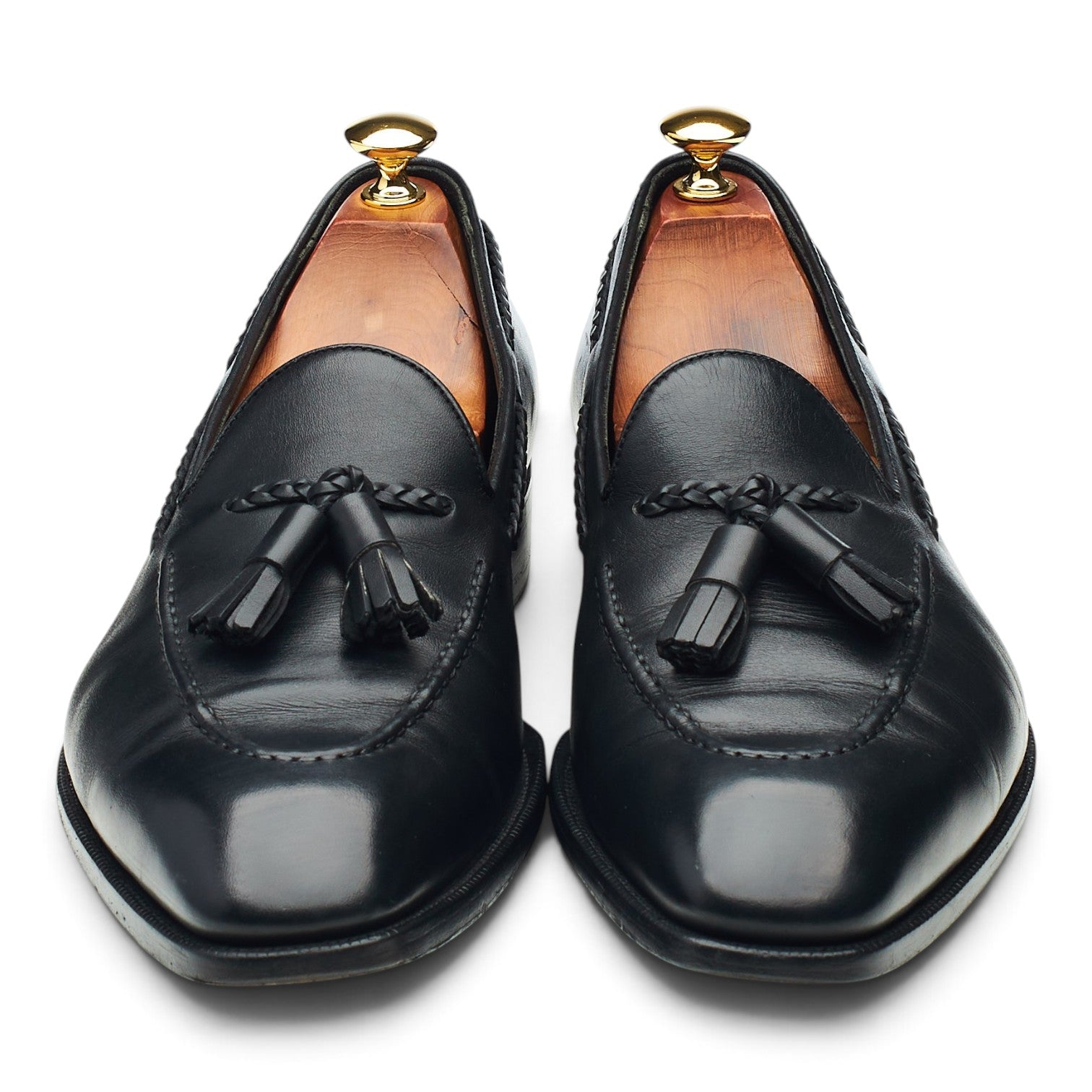 Oct. Tenth OT41 mocassin gland cuir noir UK 9,5