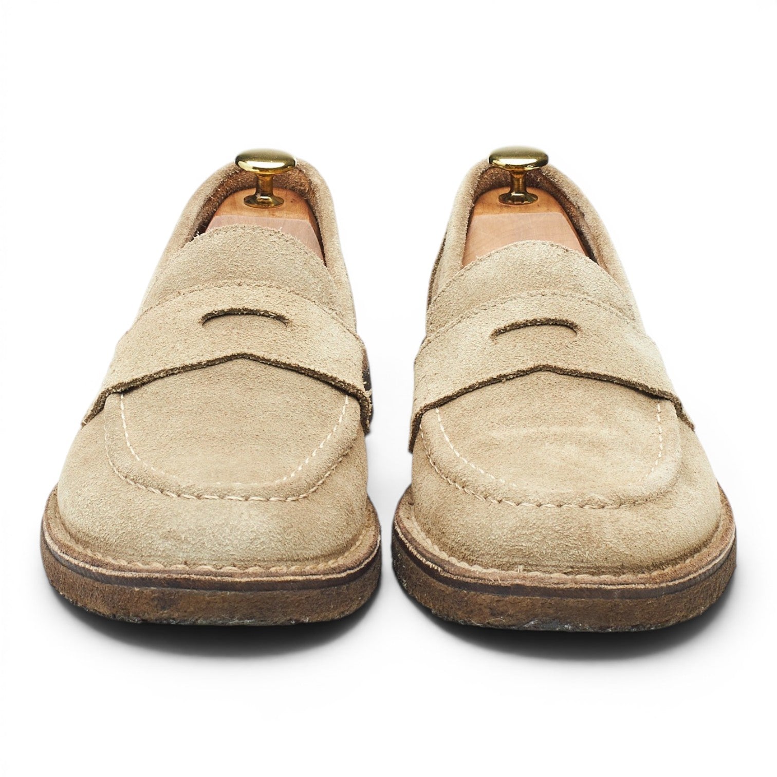 Drake’s Canal mocassin daim sable UK 8