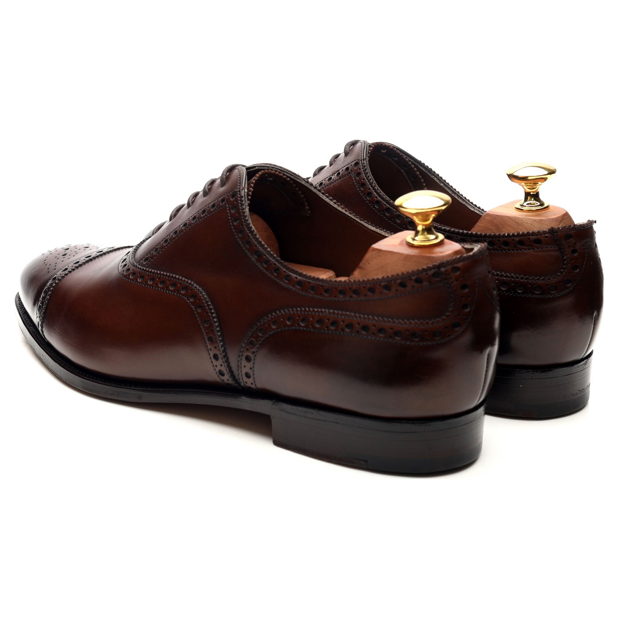 Edward Green Cadogan oxford cuir marron UK 9