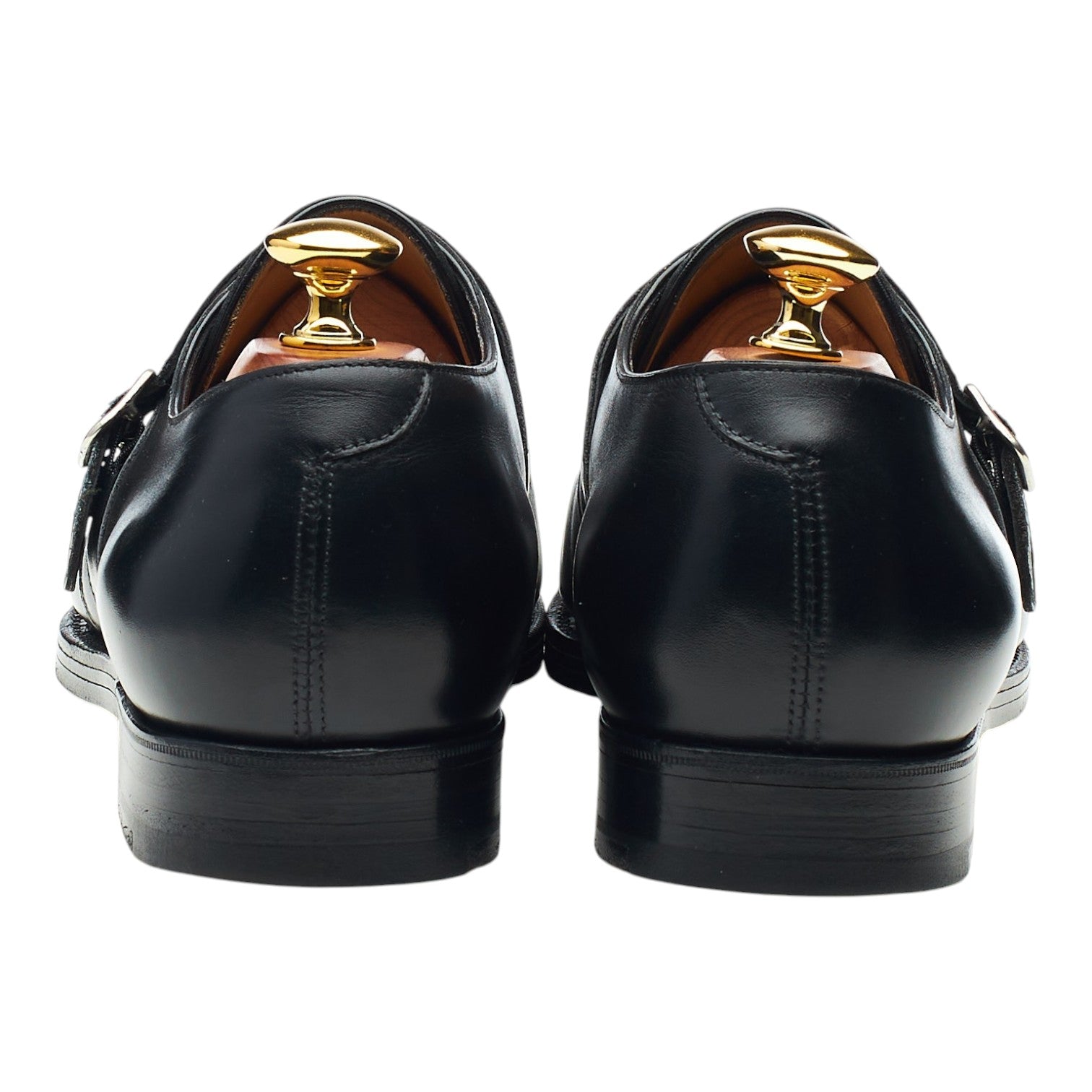 Edward Green monk cuir noir UK 7.5 E