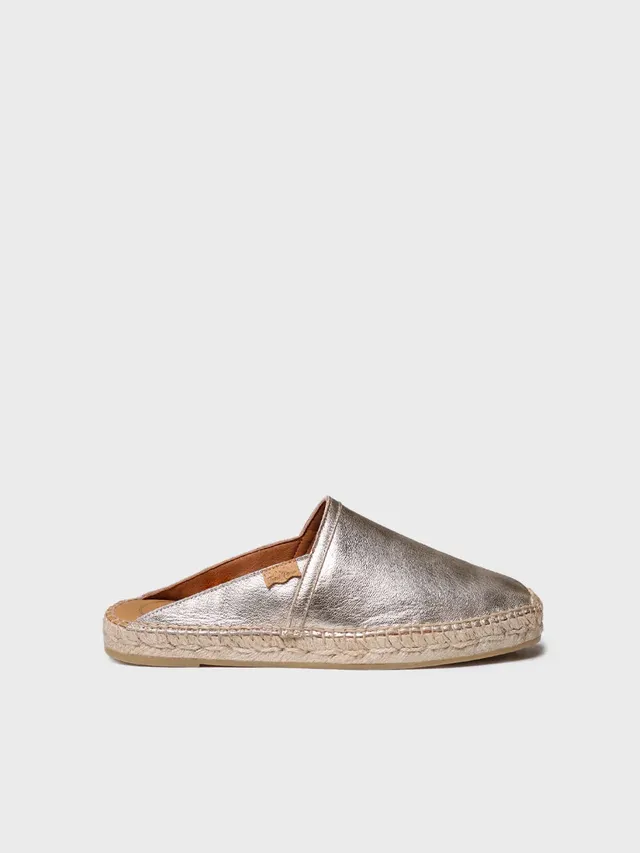 Toni Pons Denise-P mules espadrilles cuir métallisé