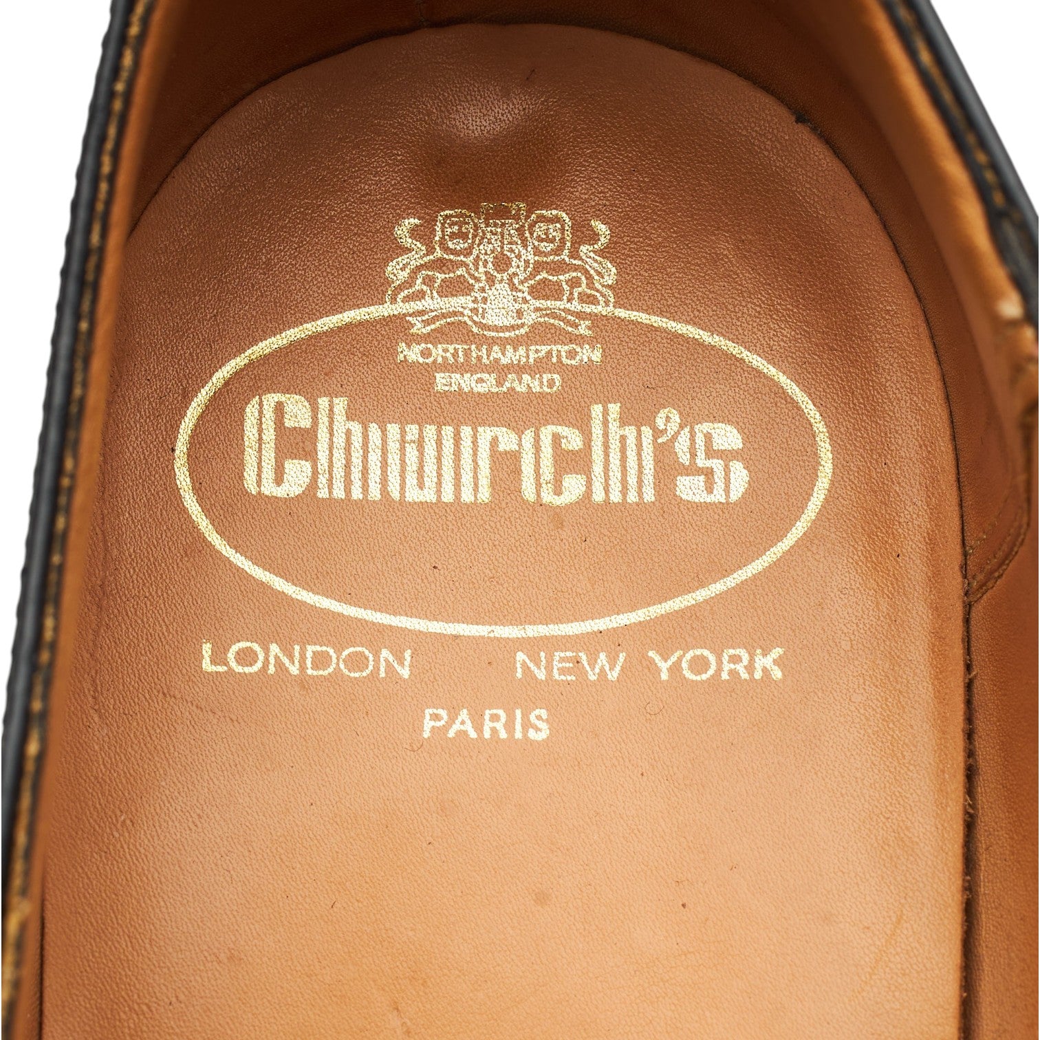 Church's Balmoral Richelieu cuir noir 10 G