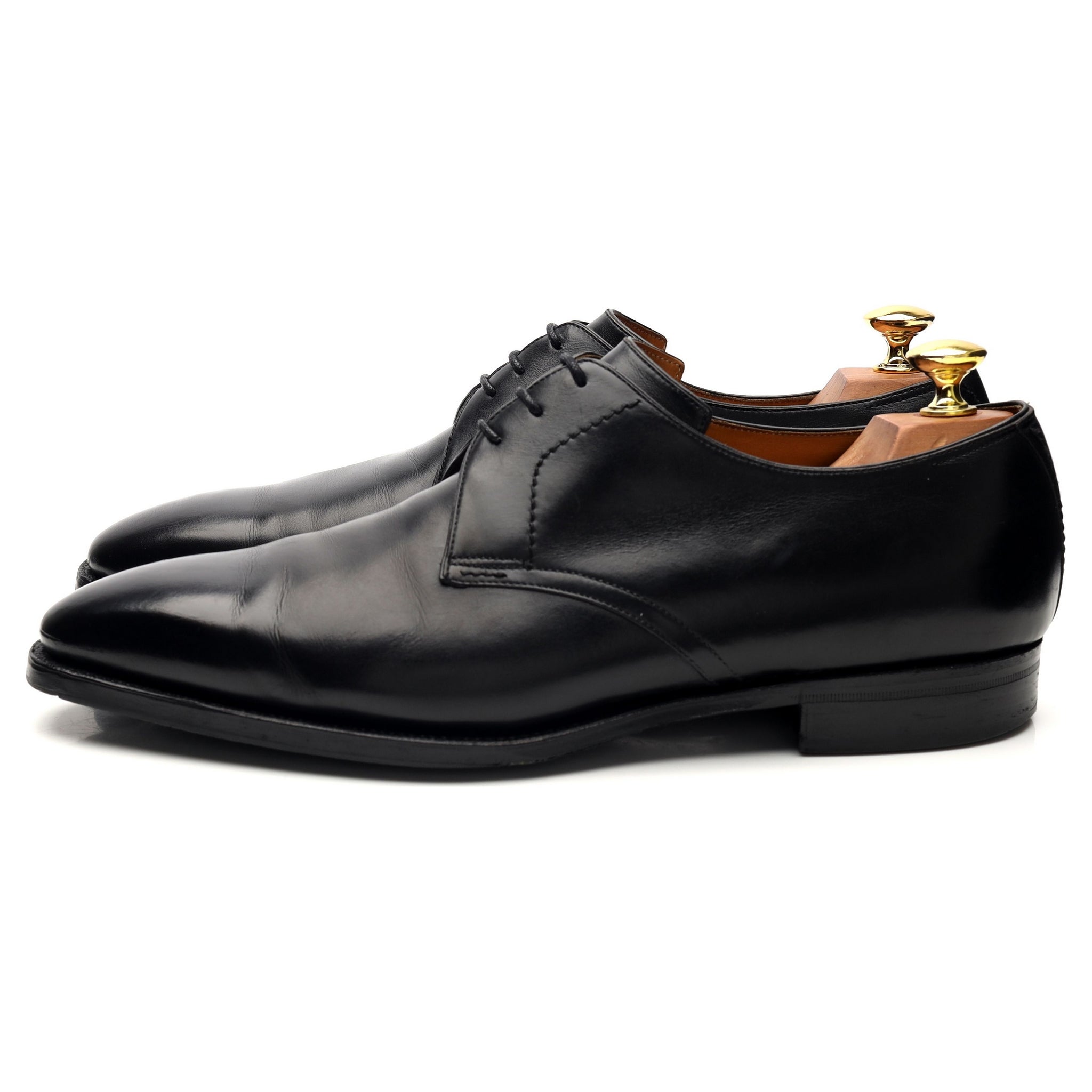 Corthay Sergio derby cuir noir UK 8.5