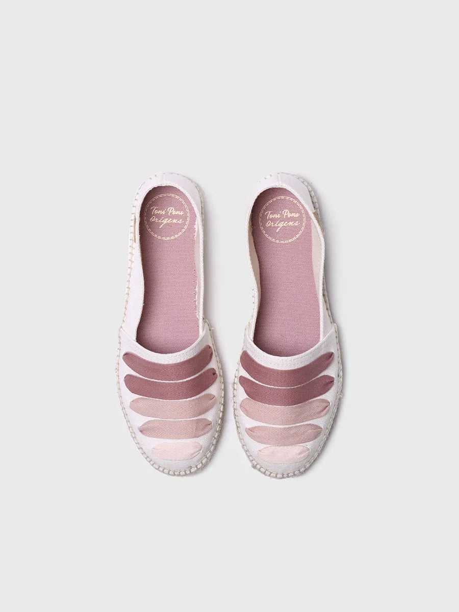 Toni Pons Rose-CM espadrille plate rose vegan