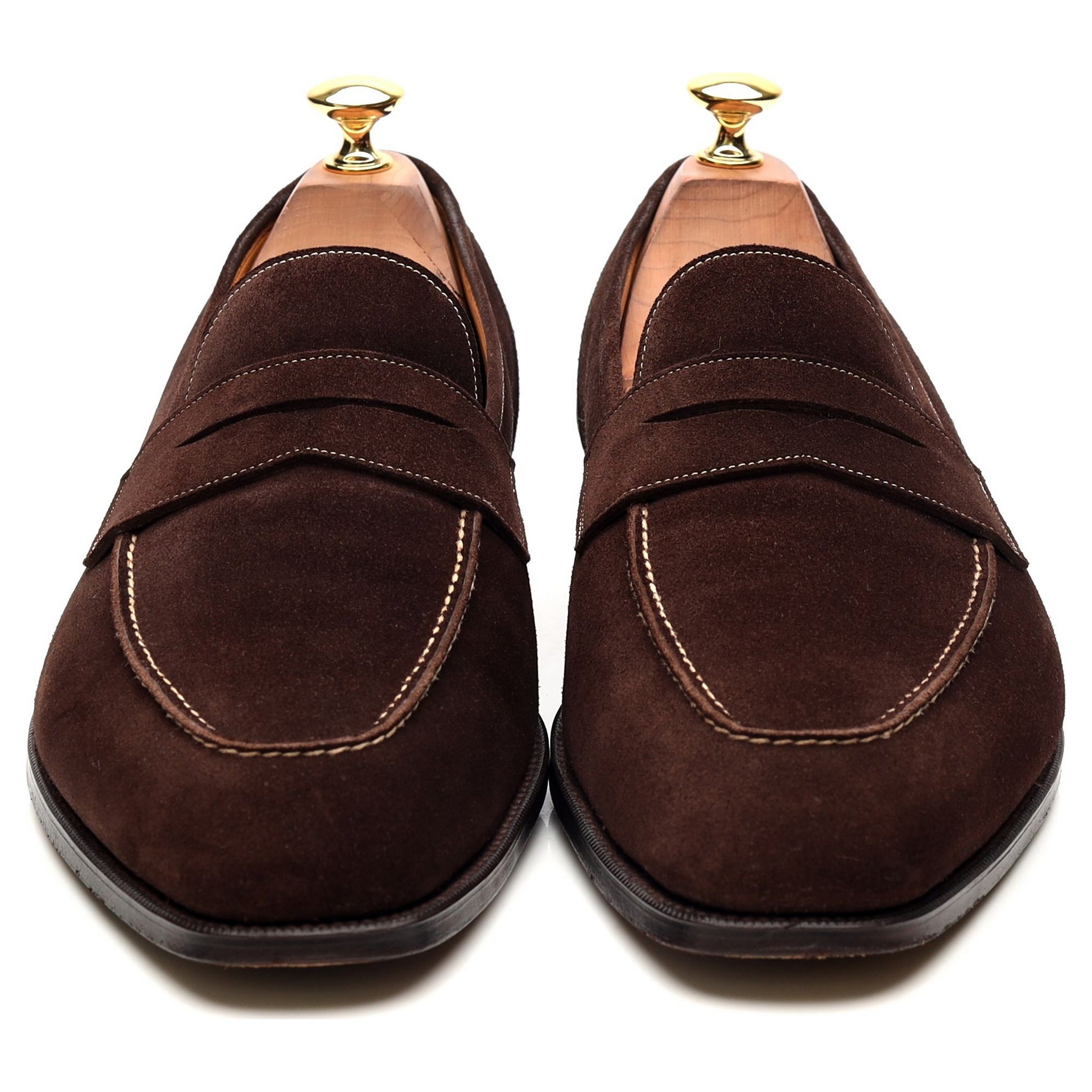 Gaziano & Girling Holkham mocassins daim marron UK 9,5