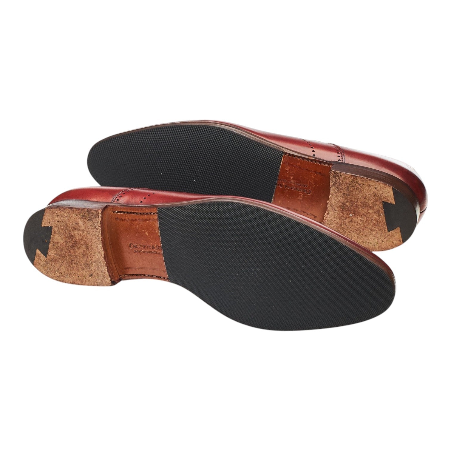 Crockett & Jones Weybridge oxford cuir bordeaux UK 10