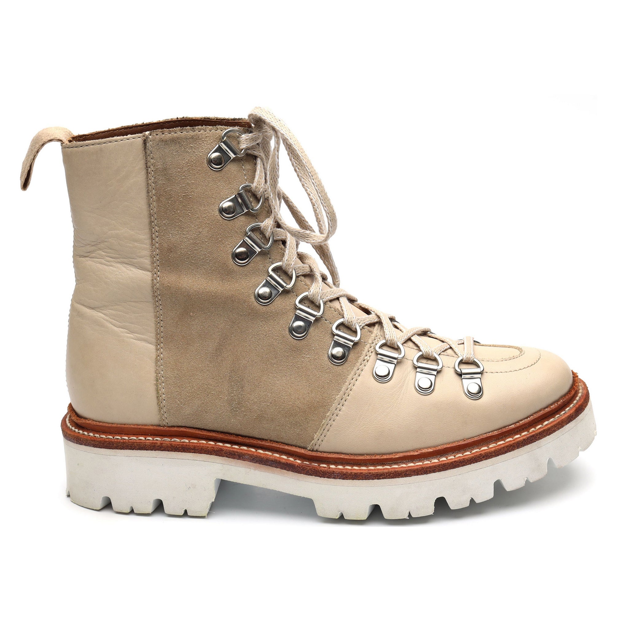 Grenson Nanette bottines suède beige UK 3