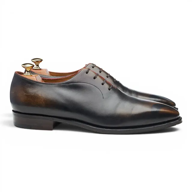 Corthay Casanova richelieu patine marron UK 9