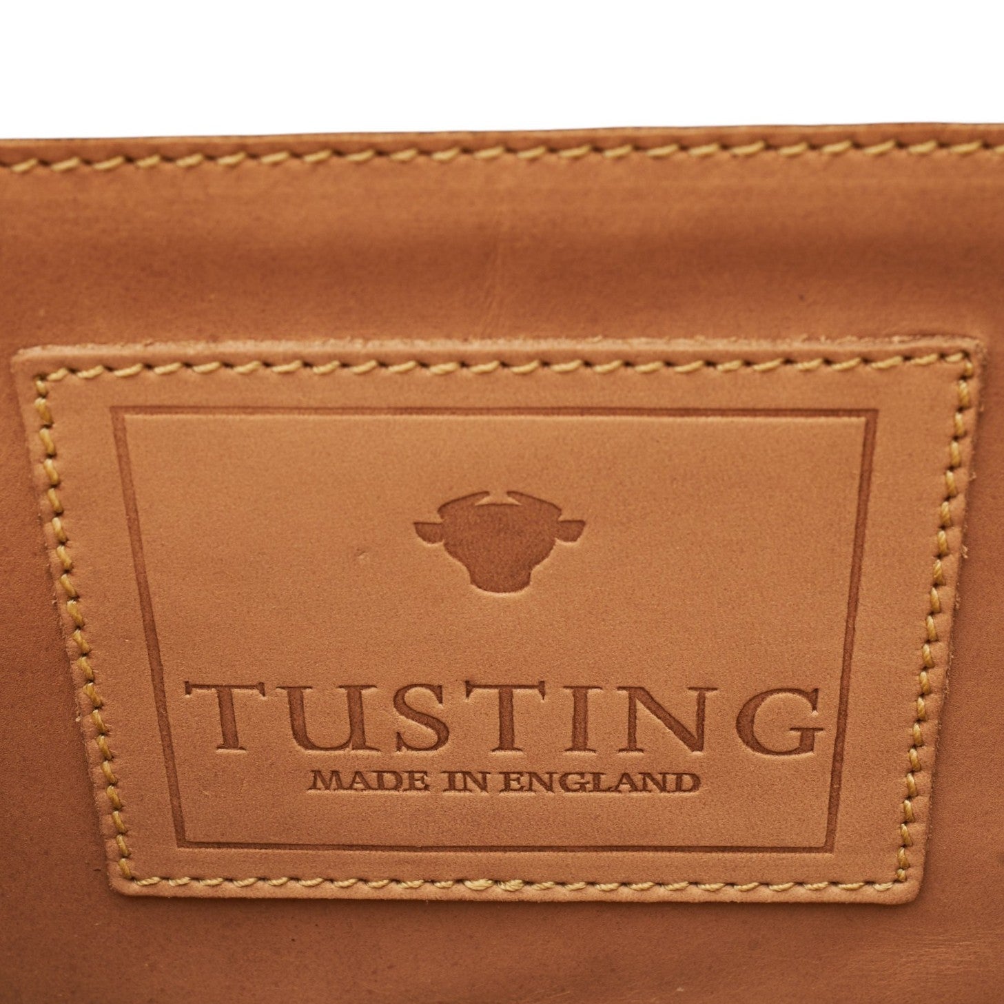 Tusting porte-documents cuir marron ordinateur 15 pouces