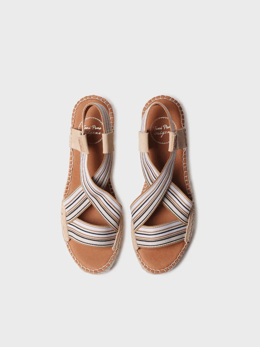 Toni Pons Tina espadrilles compensées femme beige