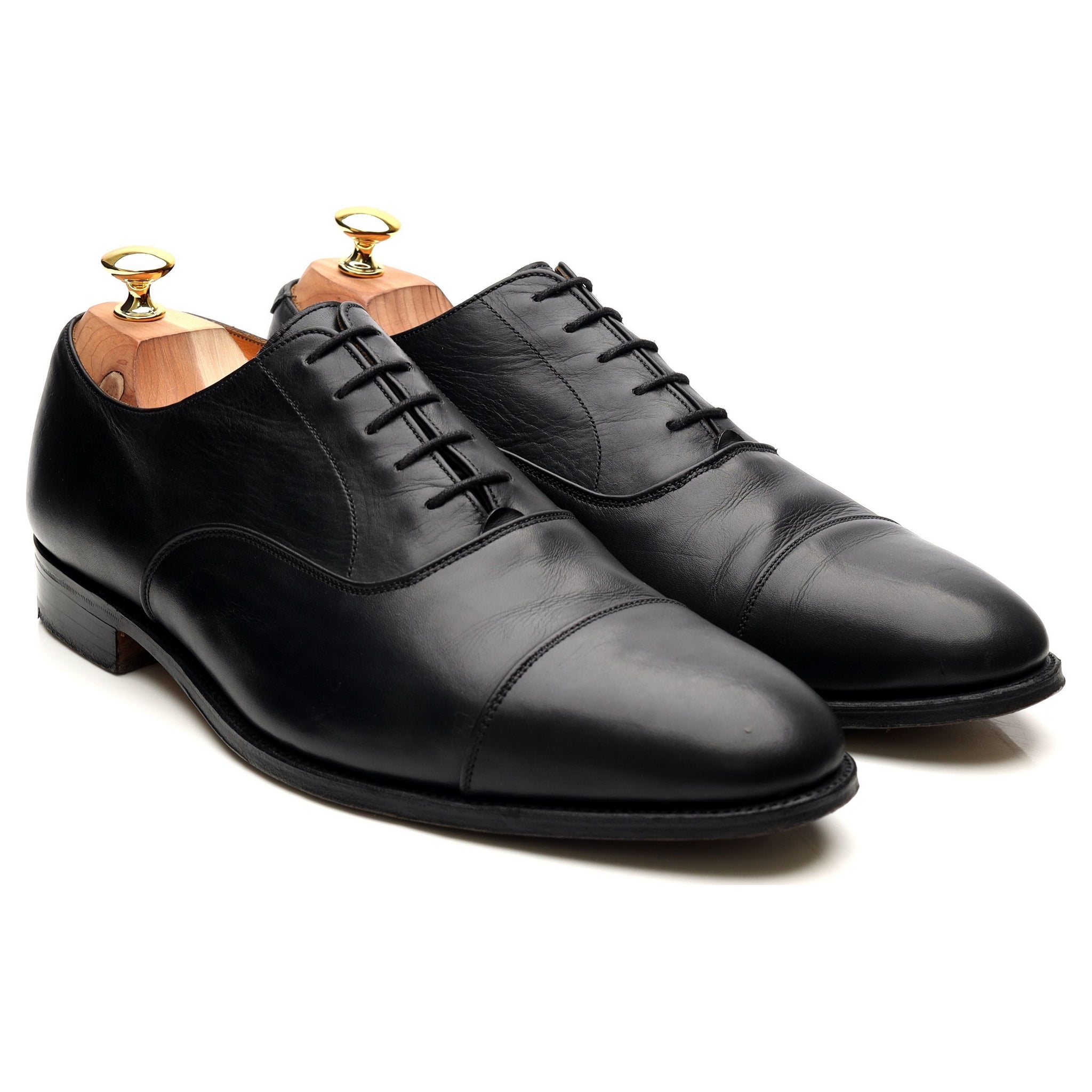 Tricker’s Pimlico oxford cuir noir UK 11