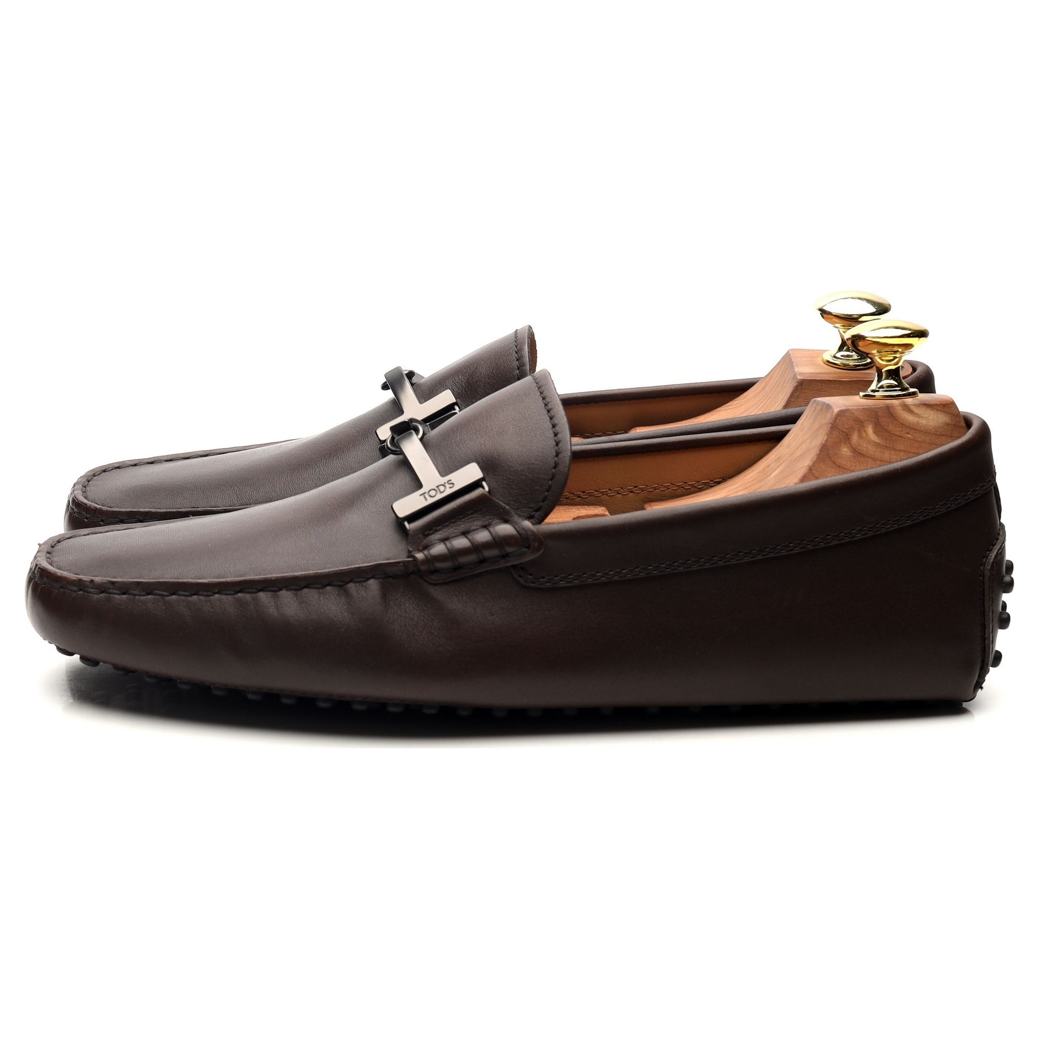 Tod's Gommino Mocassin cuir marron foncé 7