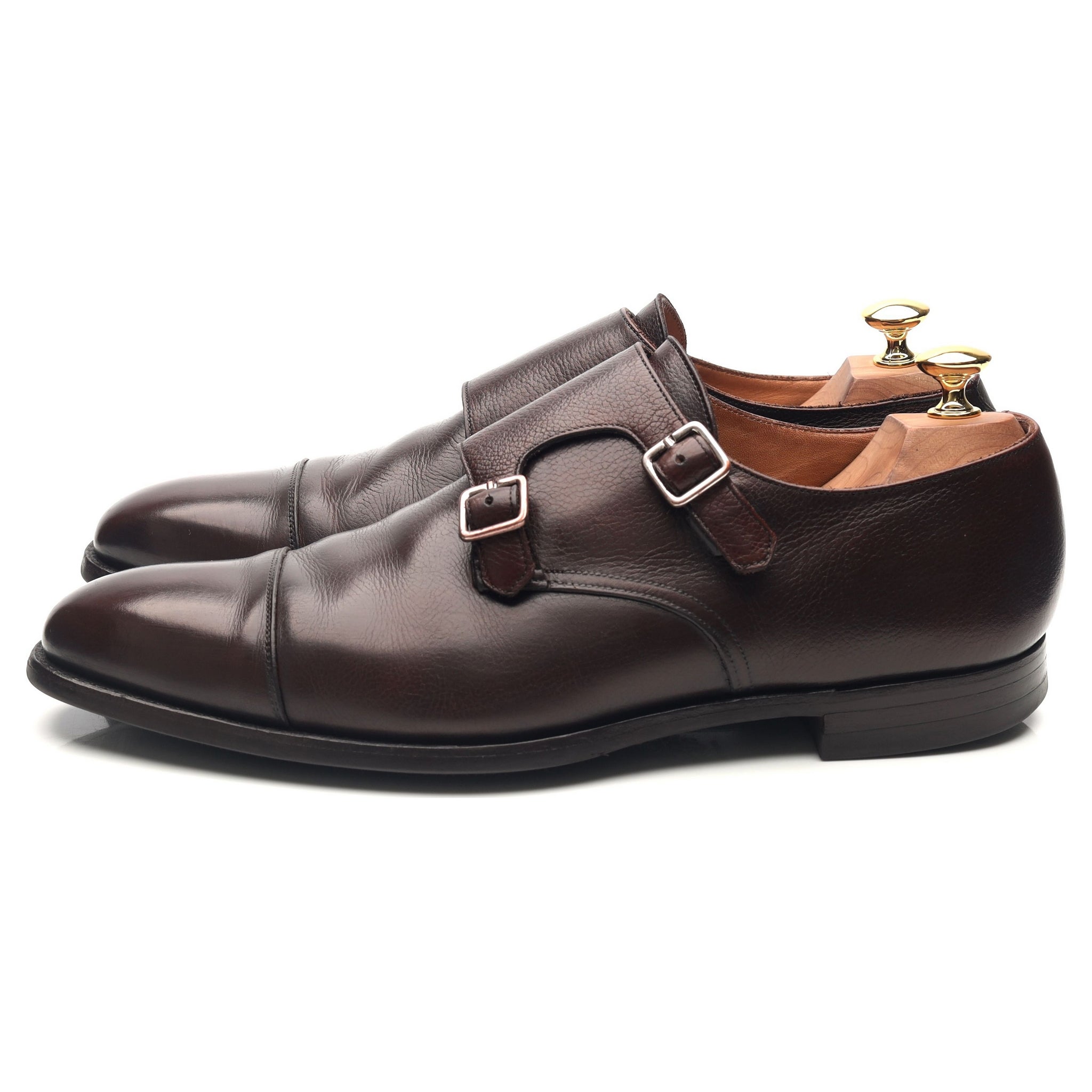 Crockett & Jones Lowndes double monk cuir marron UK 9.5