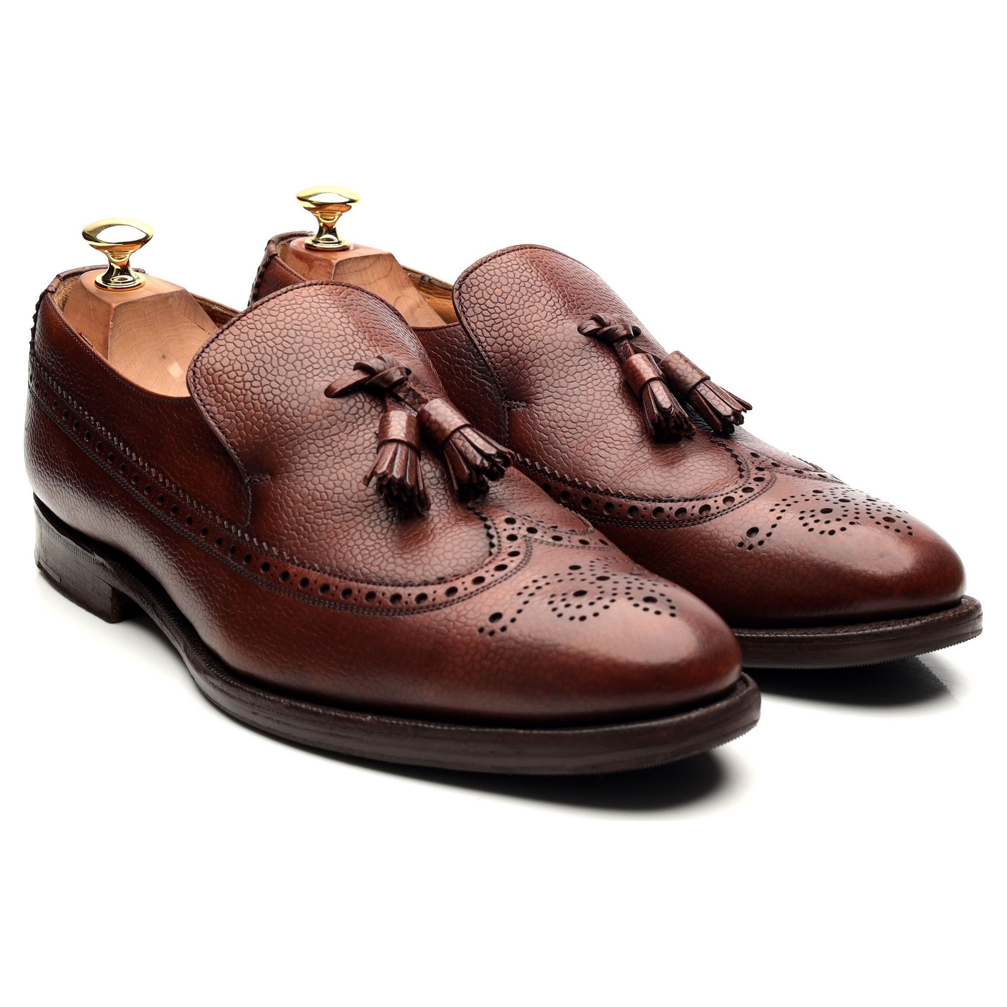 Church's Kingston mocassin cuir marron pompons UK 9