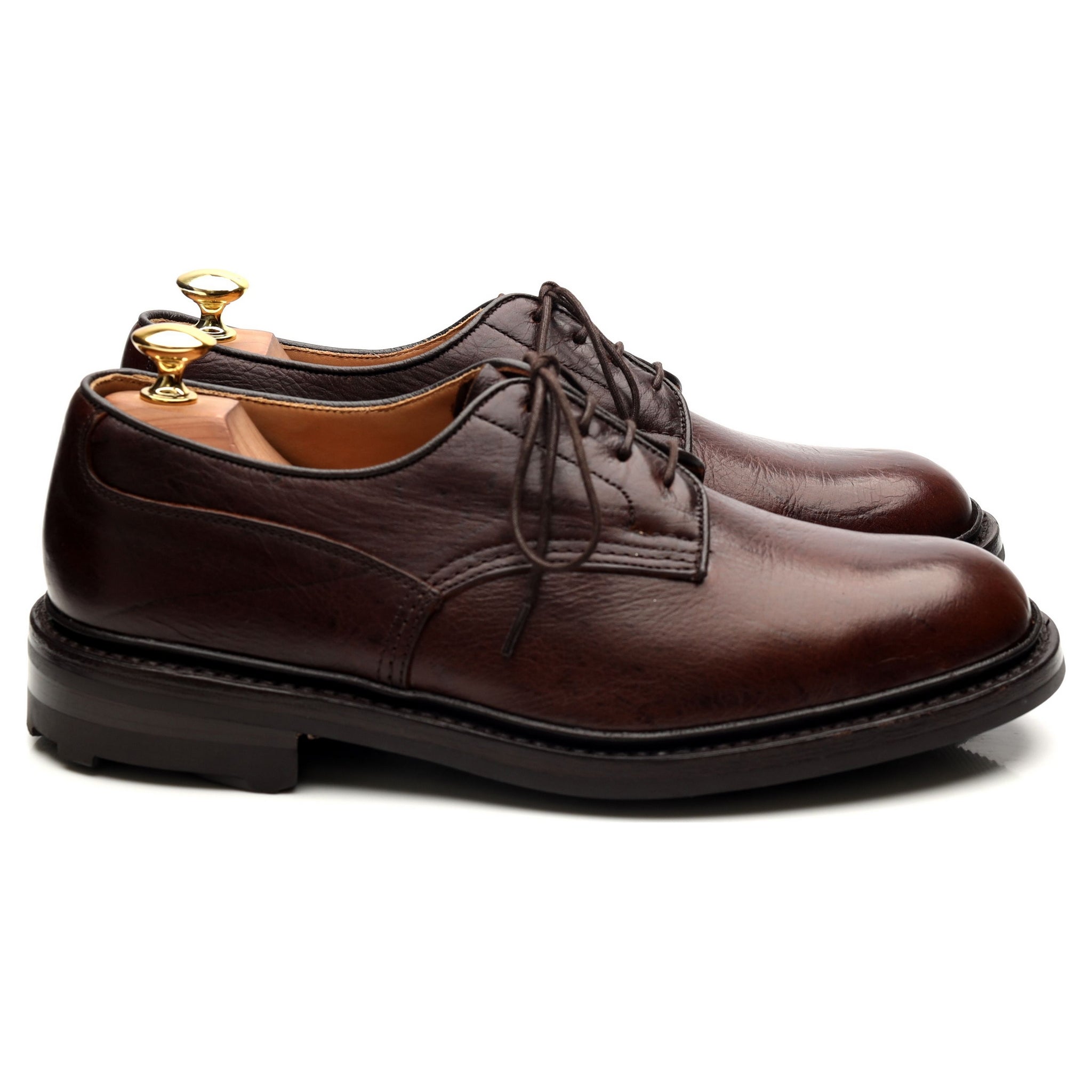 Tricker's Woodstock derby cuir marron pointure UK 8