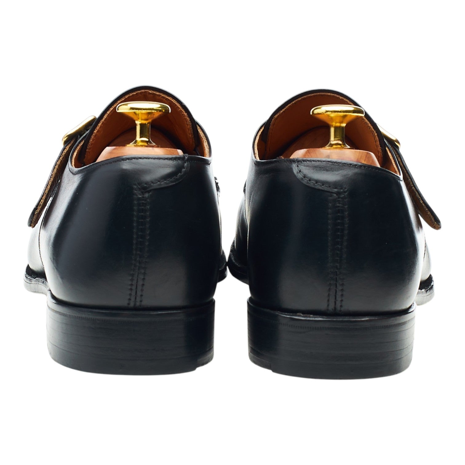 Tricker's York monk cuir noir UK 8,5