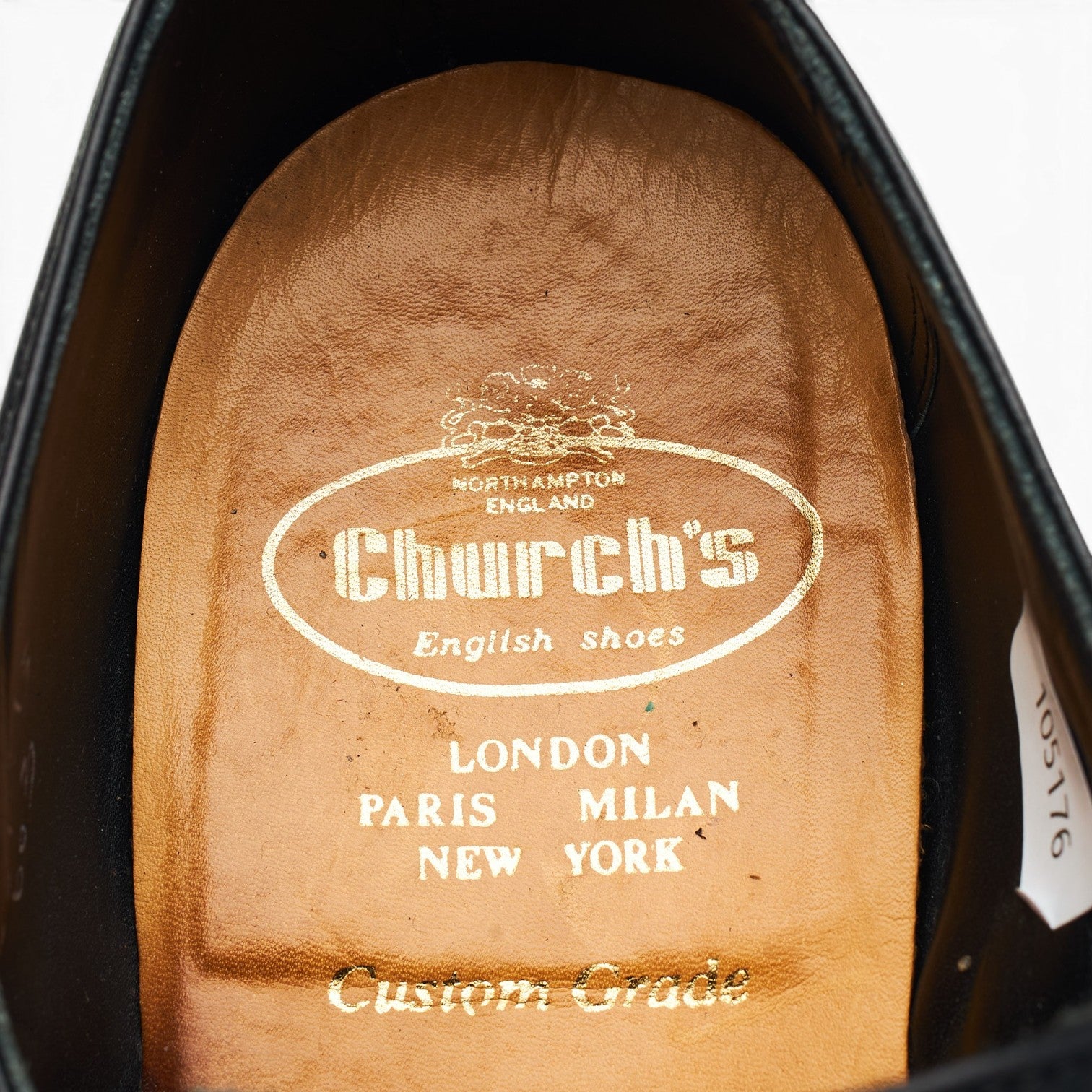 Church's monk cuir noir boucle UK 8.5