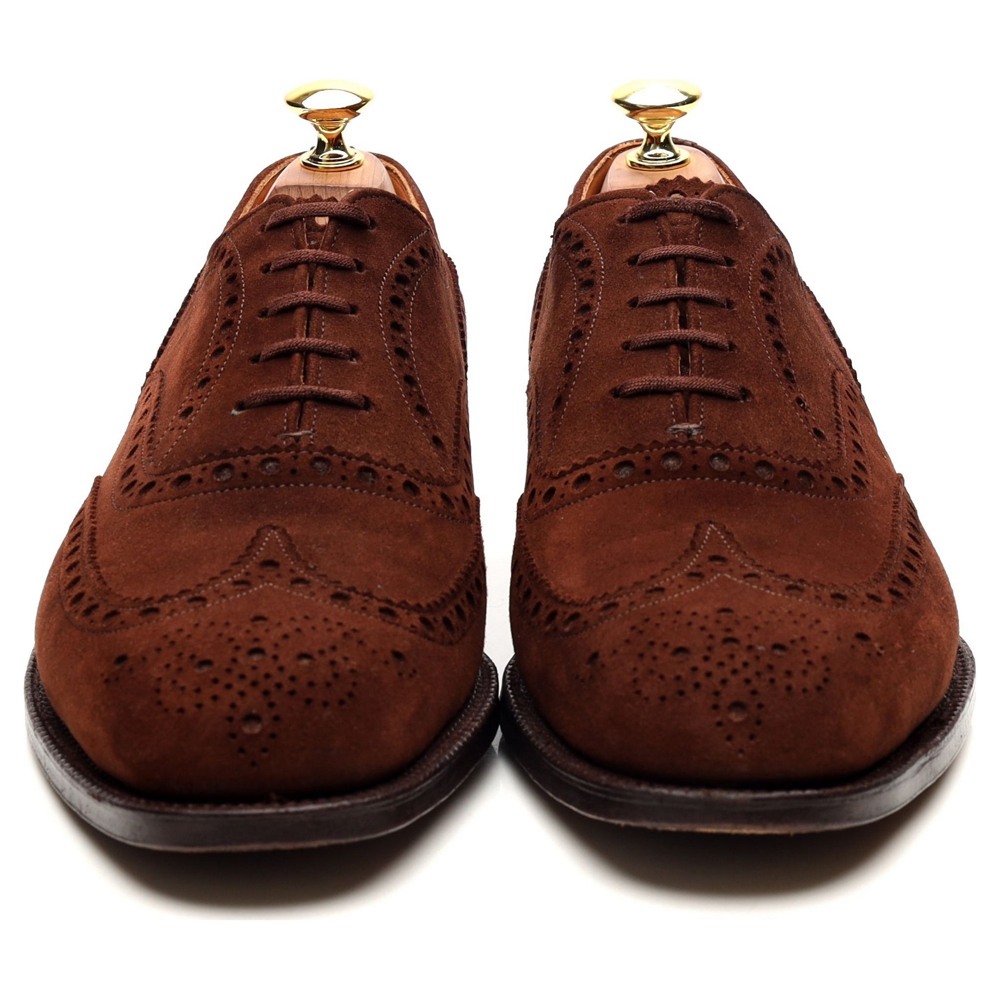 Church's Buck brogue suède marron UK 8