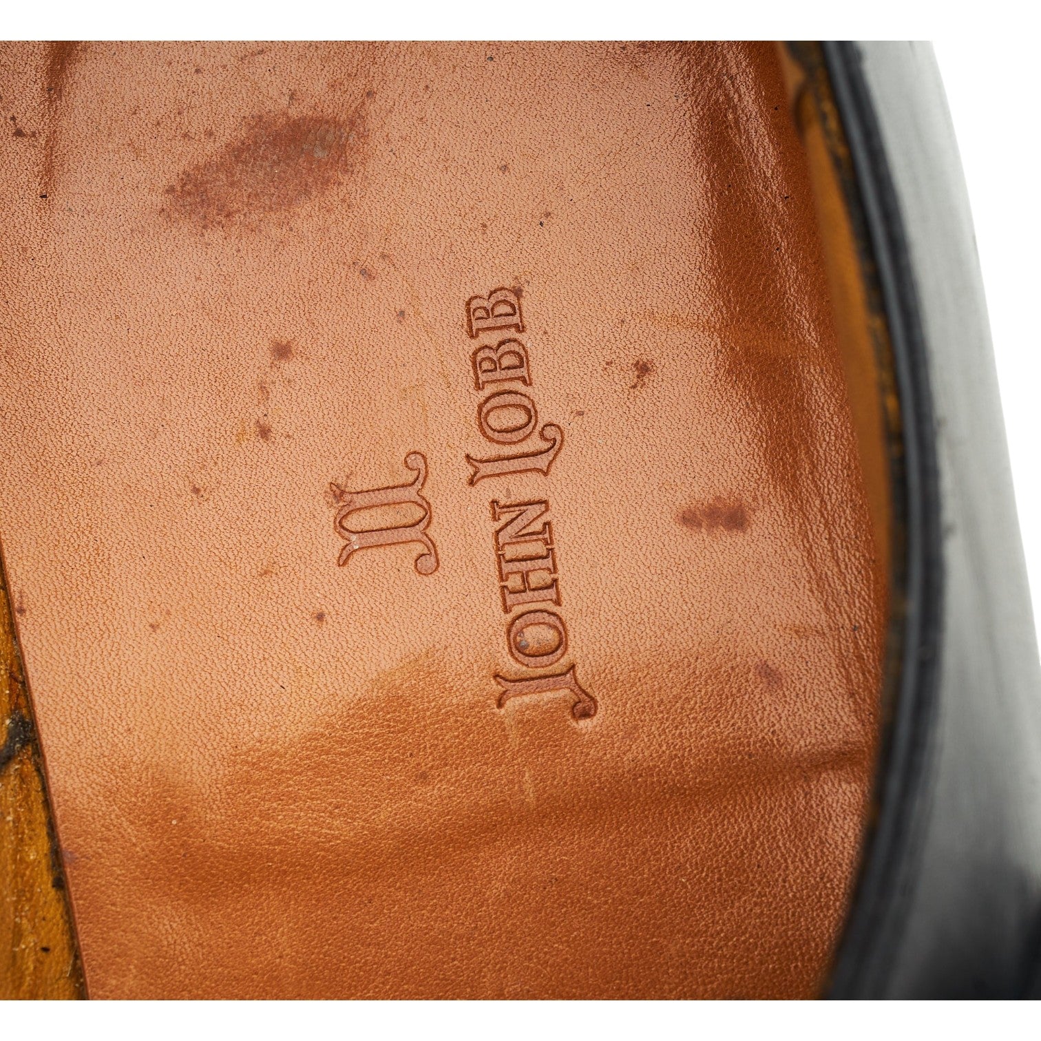 John Lobb Bourne monks cuir noir pointure UK 10,5