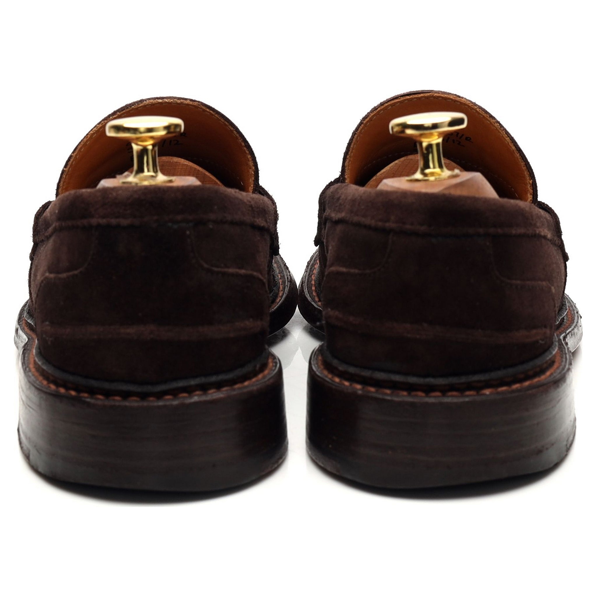 Tricker's Eva Mocassin daim marron foncé UK 3