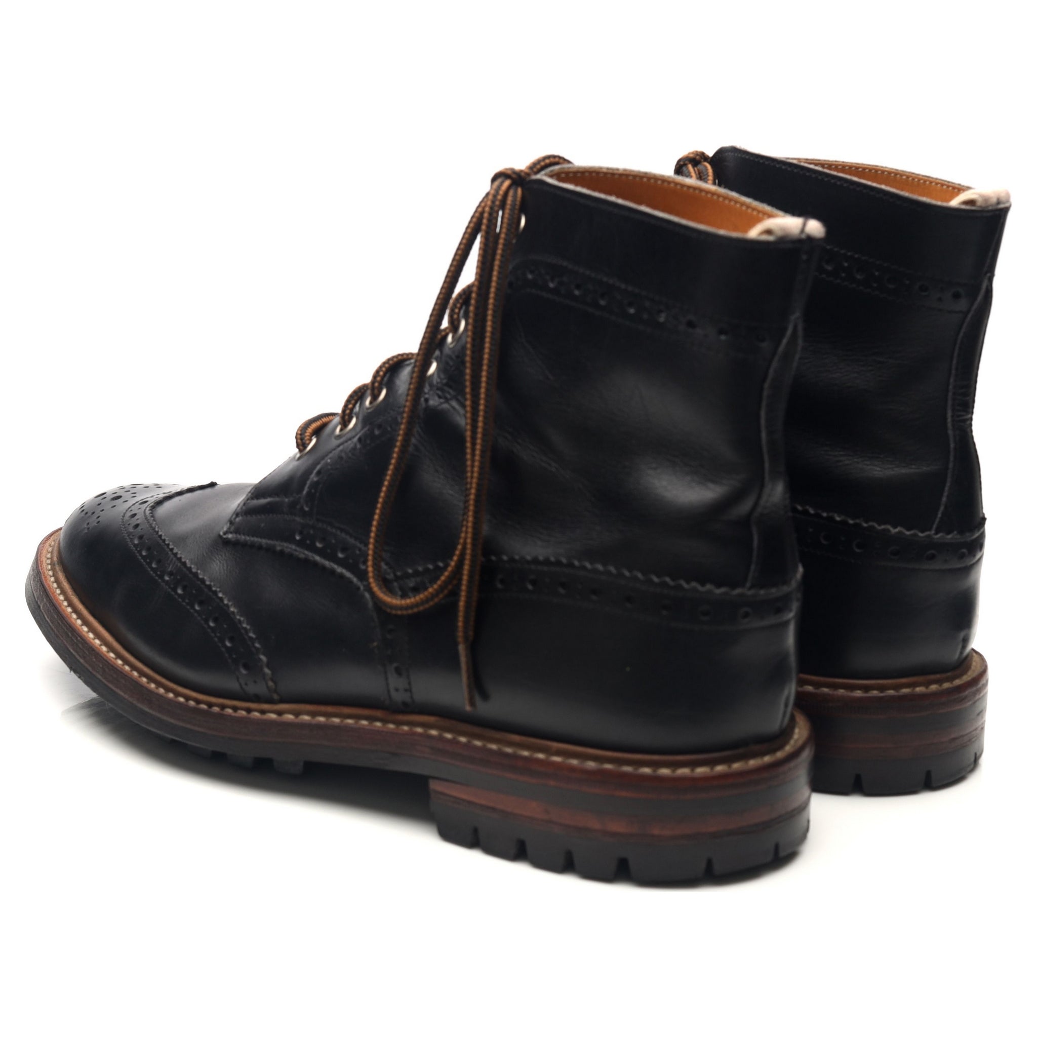 Tricker's Stow boots brogue cuir noir pointure 10 UK