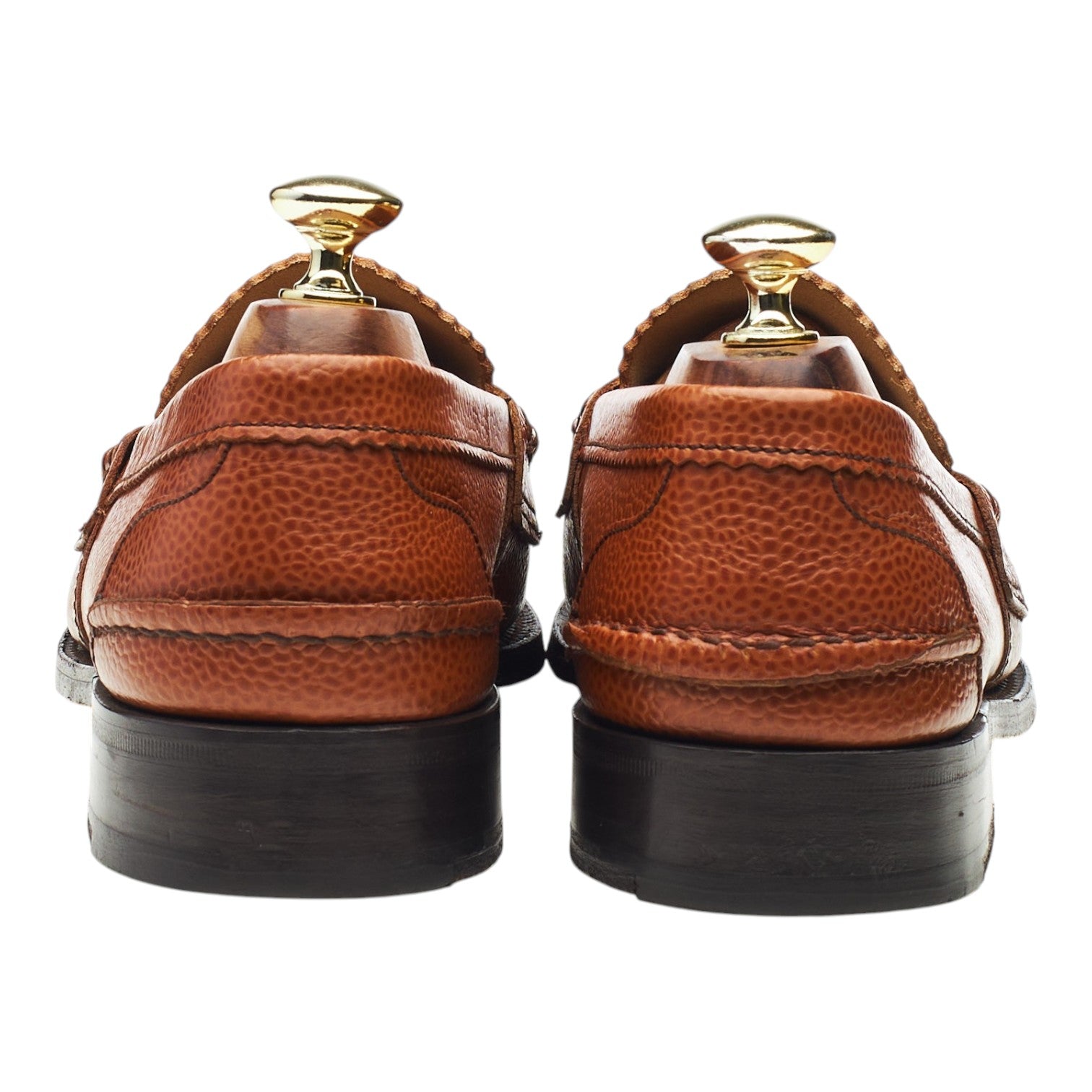 Mocassins Barker Arran cuir grainé marron UK 7.5