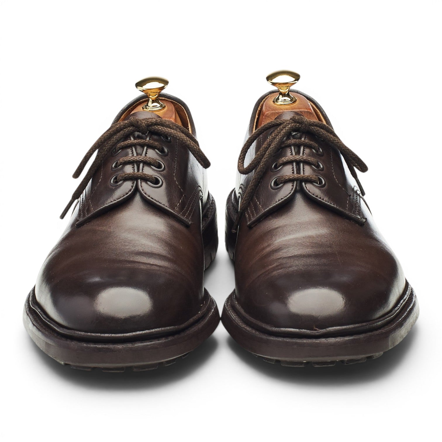 Tricker's Daniel derby cuir marron foncé UK 9.5