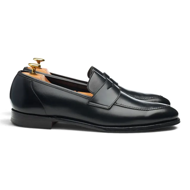 Crockett & Jones Teign mocassin cuir noir pointure 8 UK