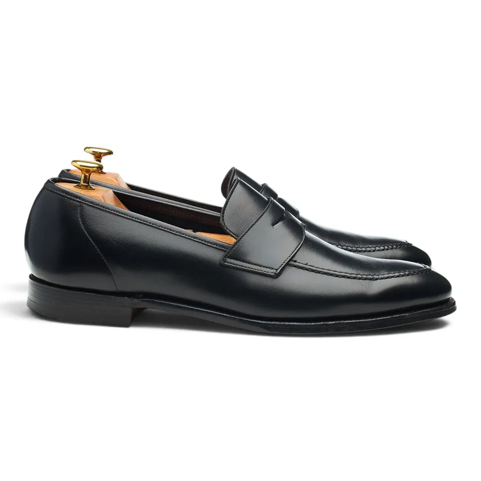 Crockett & Jones Teign mocassin cuir noir pointure 8 UK