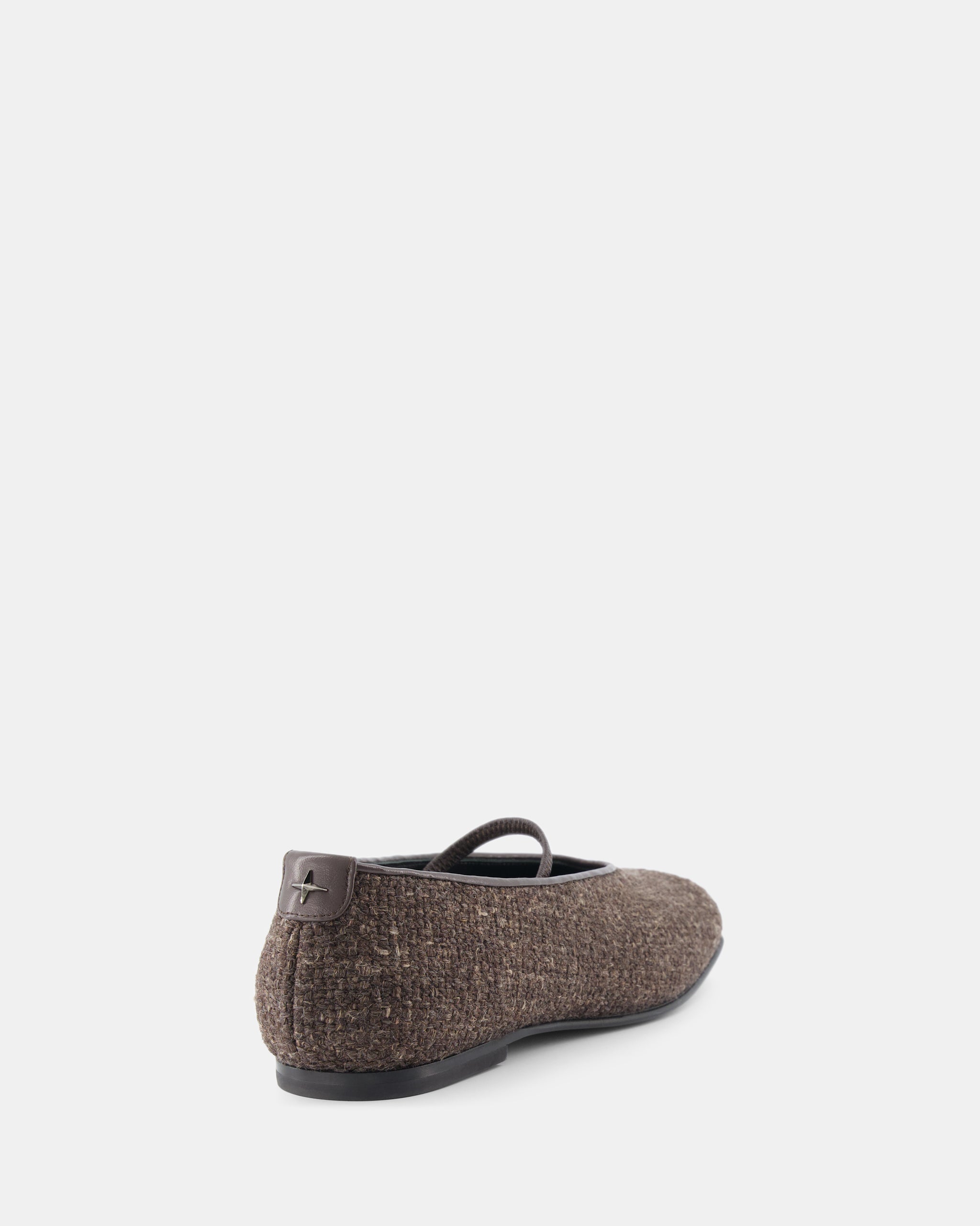 Nodaleto Nodstalgia Cindy ballerines tweed marron foncé