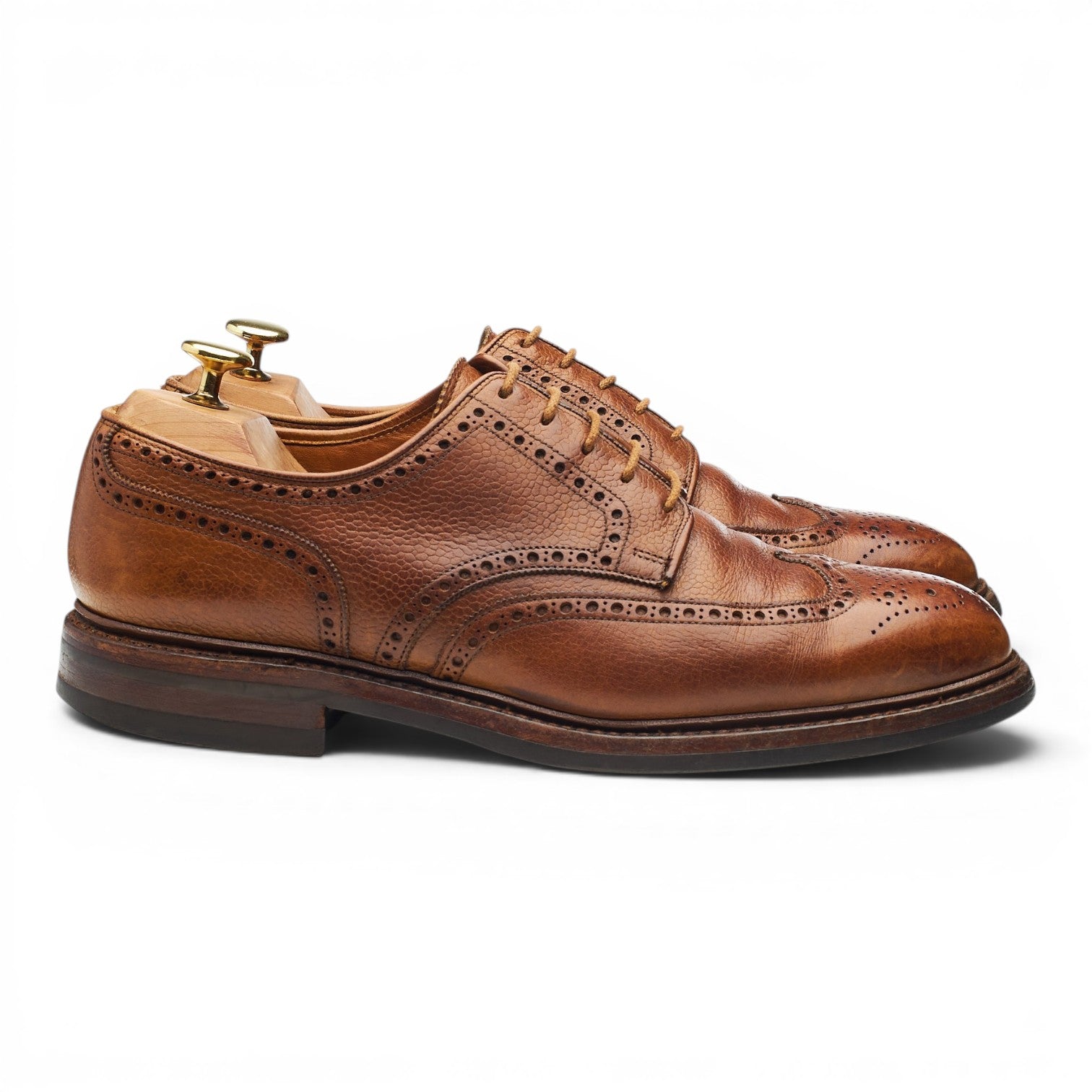 Crockett & Jones Pembroke derby cuir grain marron UK 8.5