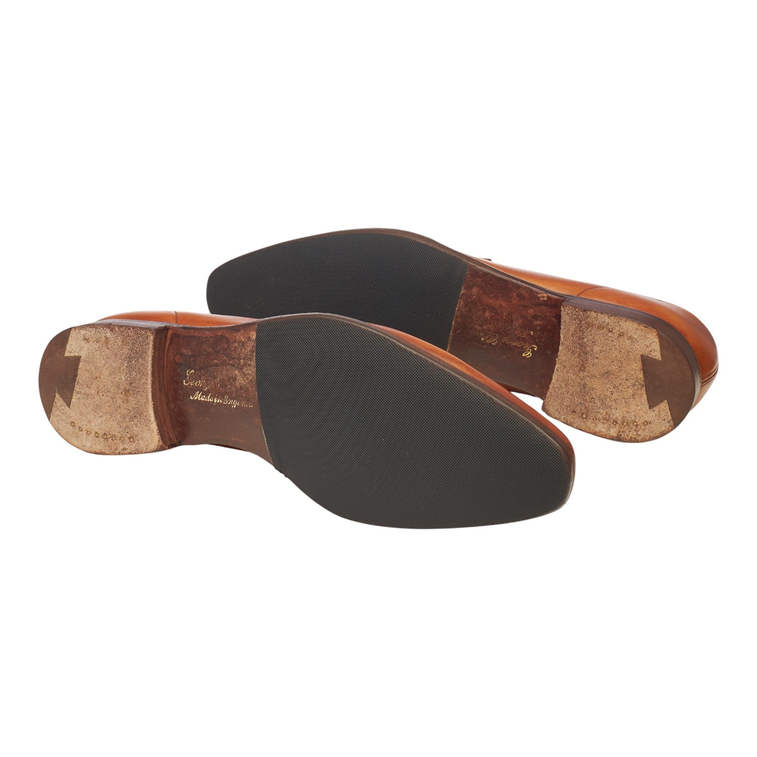 George Cleverley George mocassin cuir marron UK 8,5