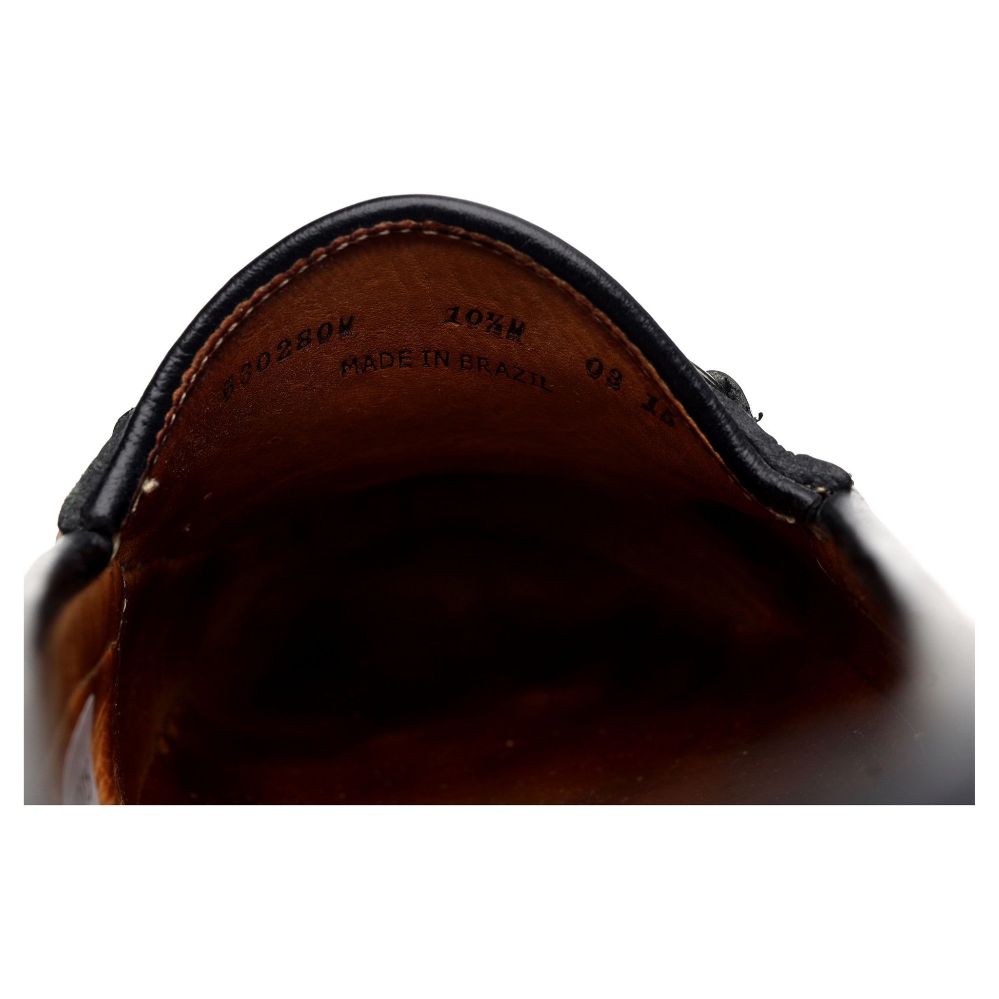 Martin Dingman Saxon mocassins cuir grainé noir UK 9,5