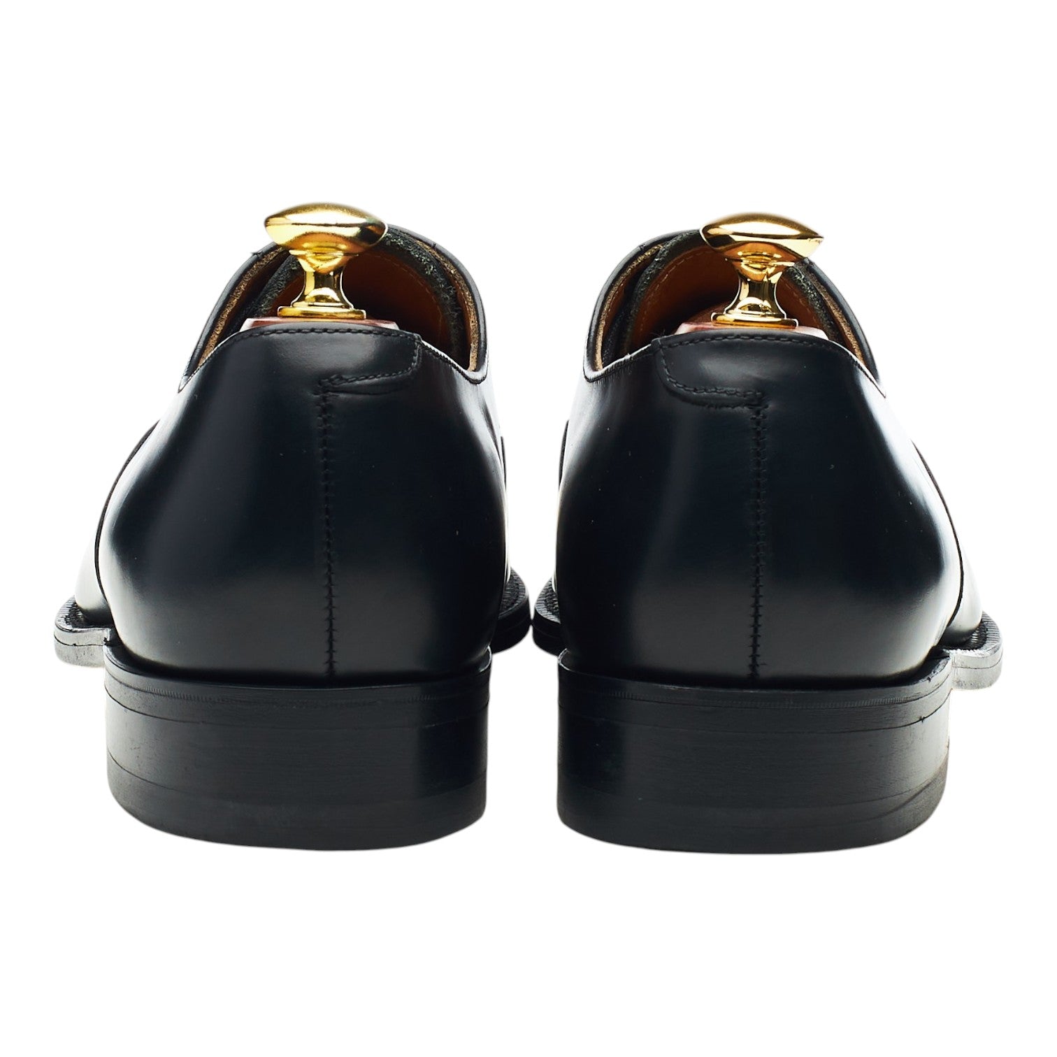 Sanders richelieu cuir noir 8,5 UK bout uni