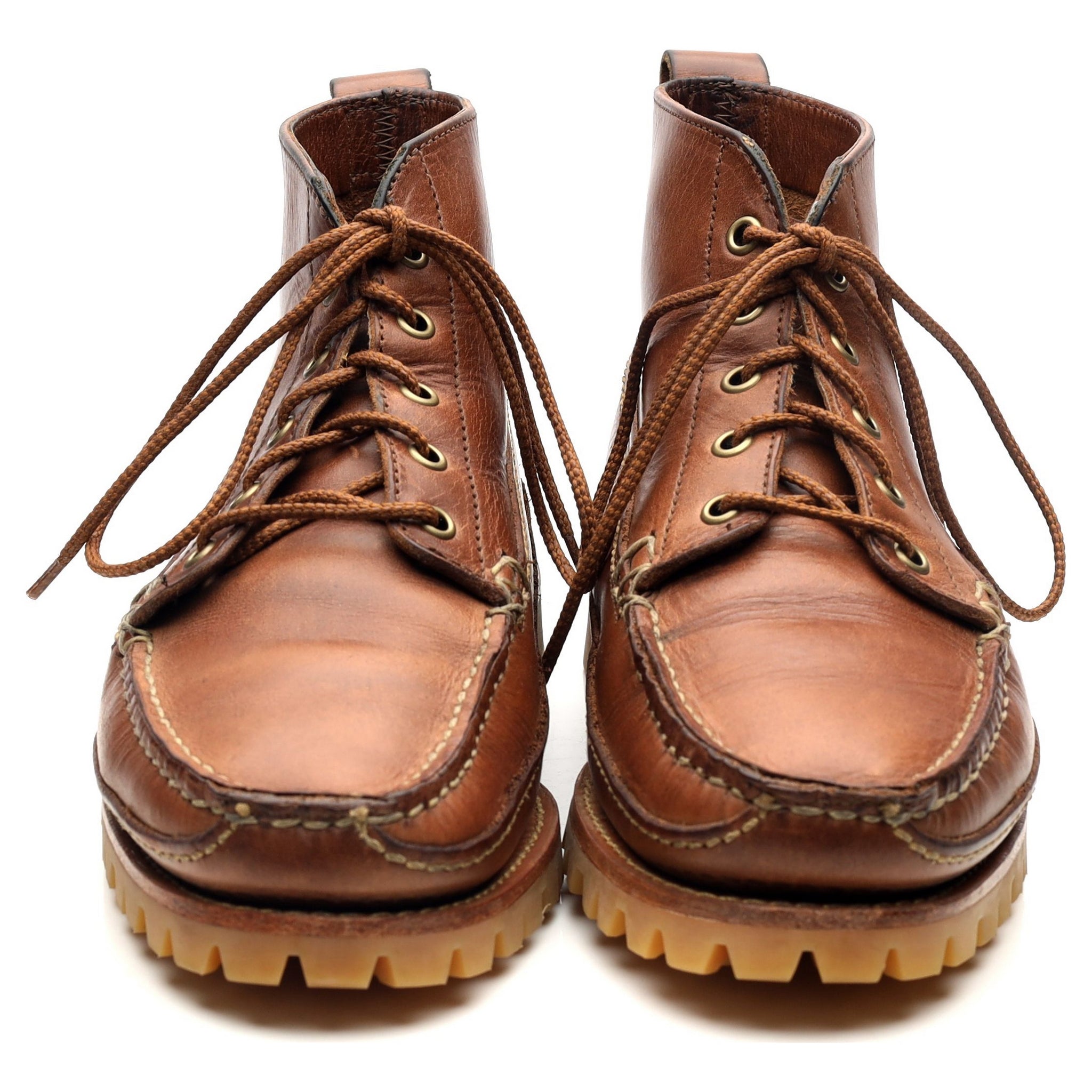 Oak Street Bootmakers Camp boots cuir marron UK 9
