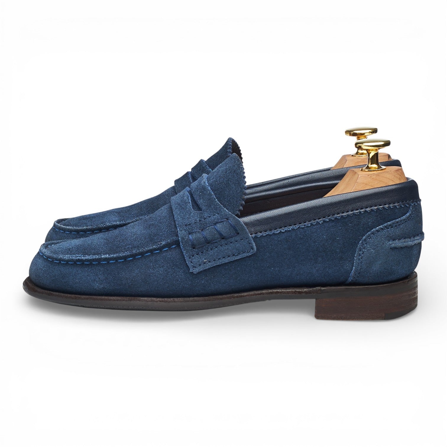 Cheaney Prudence mocassins daim bleu pointure UK 3