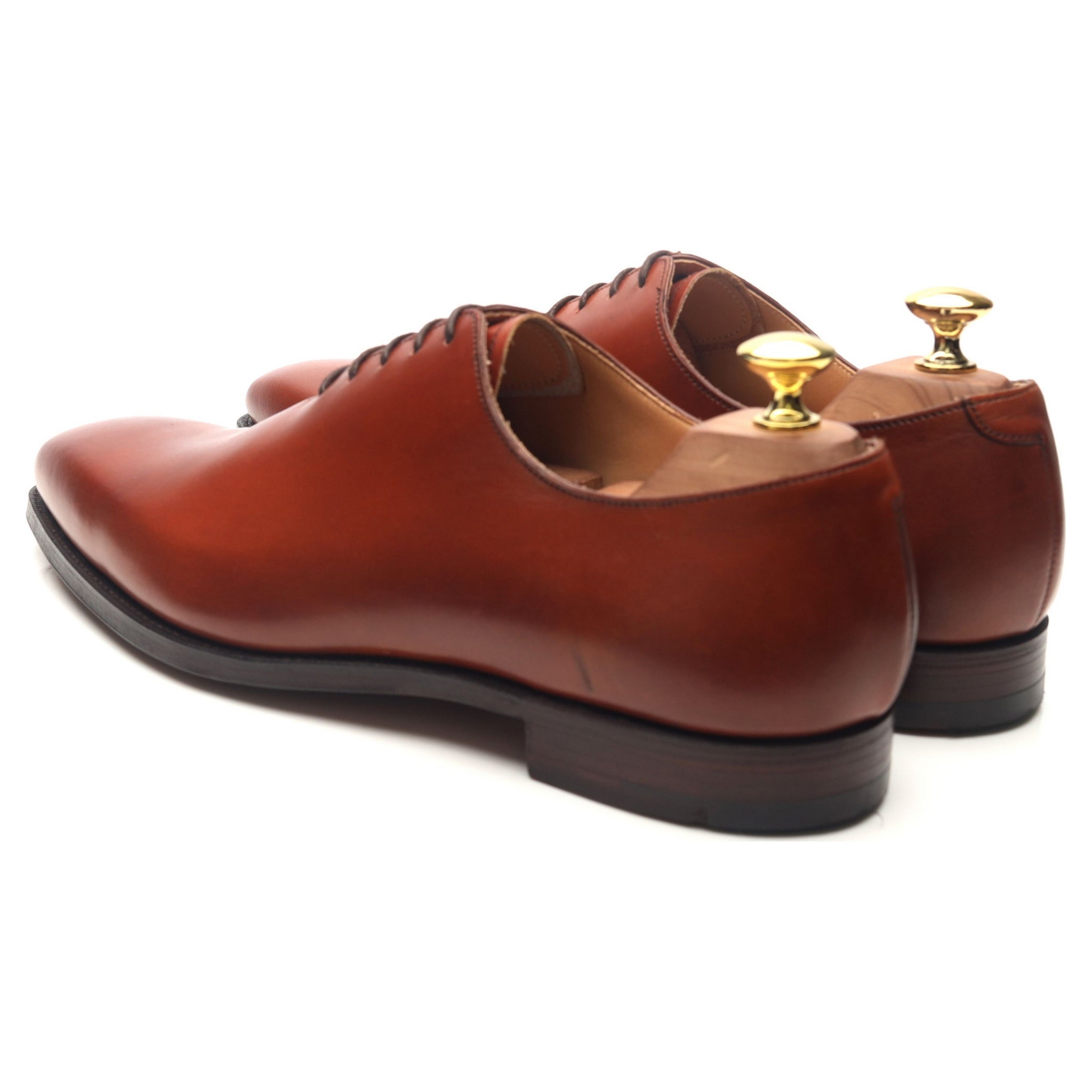 Crockett & Jones Alex derbies one-cut cuir camel UK 8.5