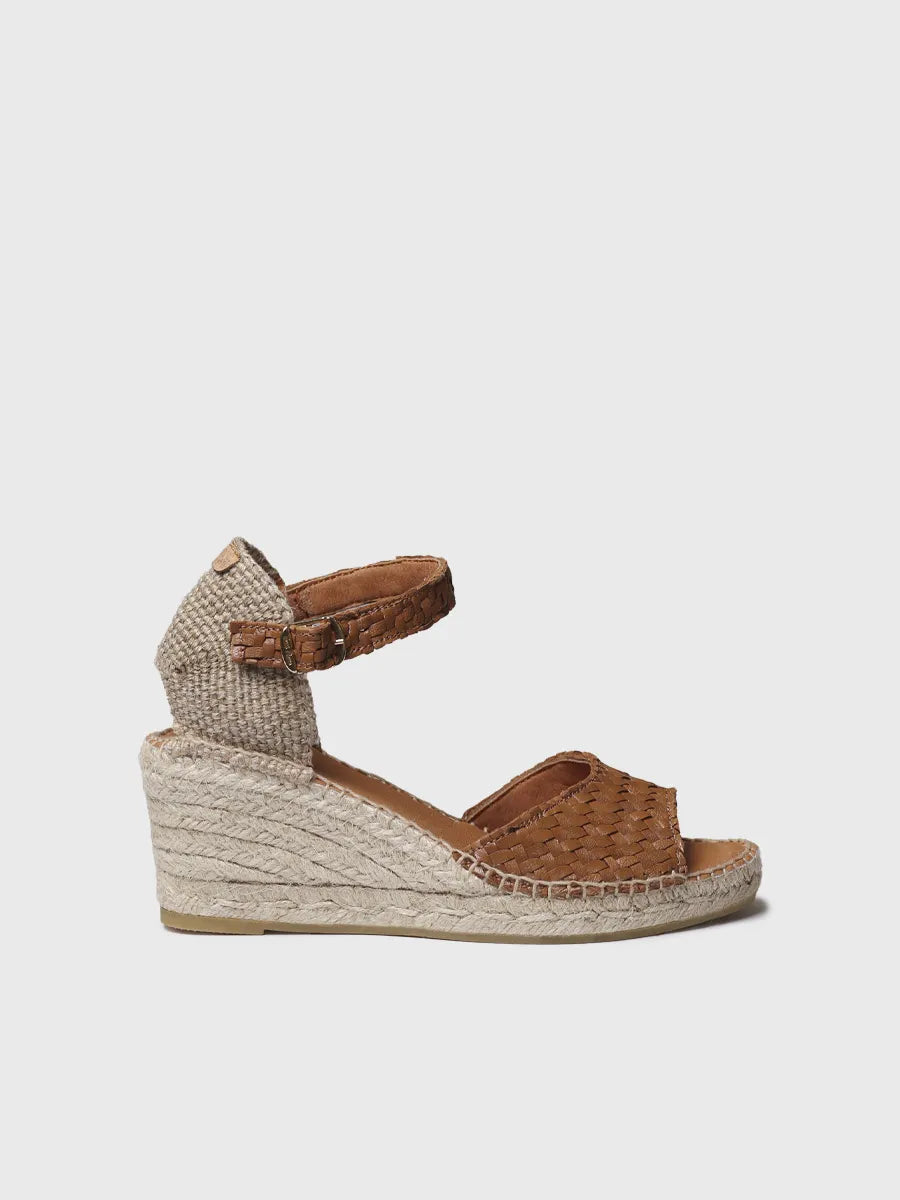 Toni Pons Sarai espadrille femme cuir compensée 5 cm