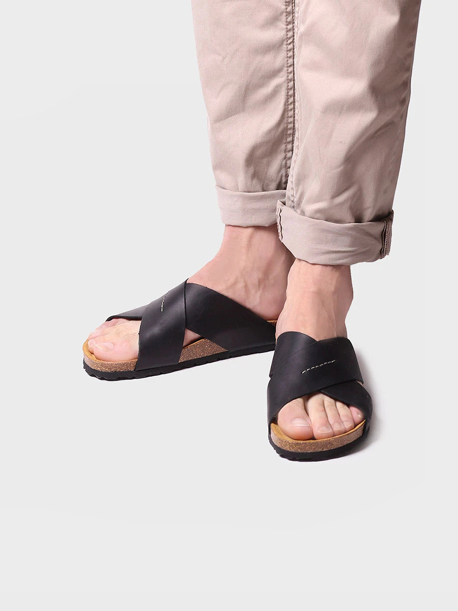 Toni Pons Gol-PE sandales homme cuir kaki croisé
