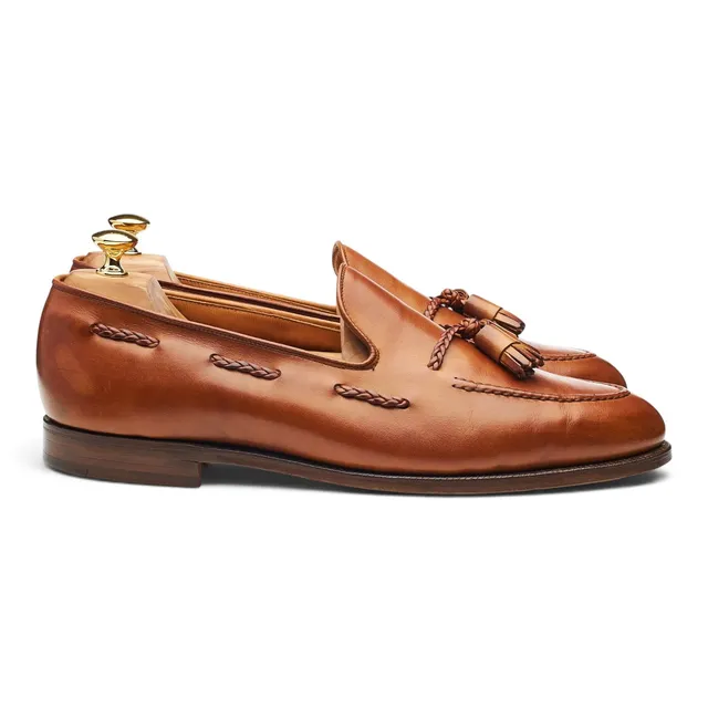Gordon Scott Millfield mocassins cuir à glands marron UK 11