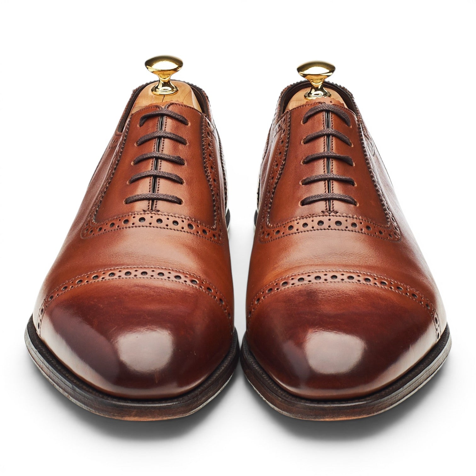 Loake 1880 Trinity richelieu cuir marron clair UK 11