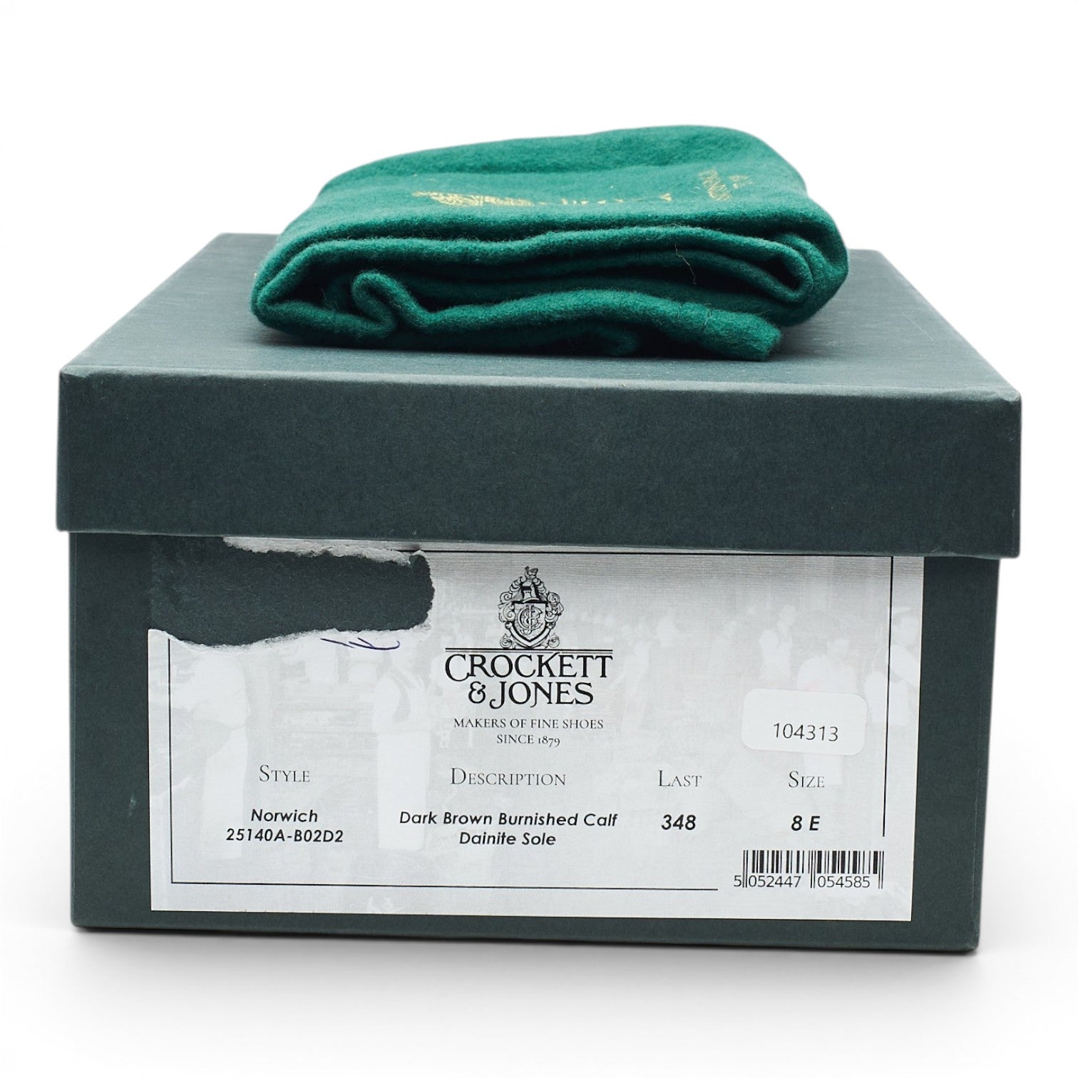 Crockett & Jones Norwich derby cuir marron UK 8