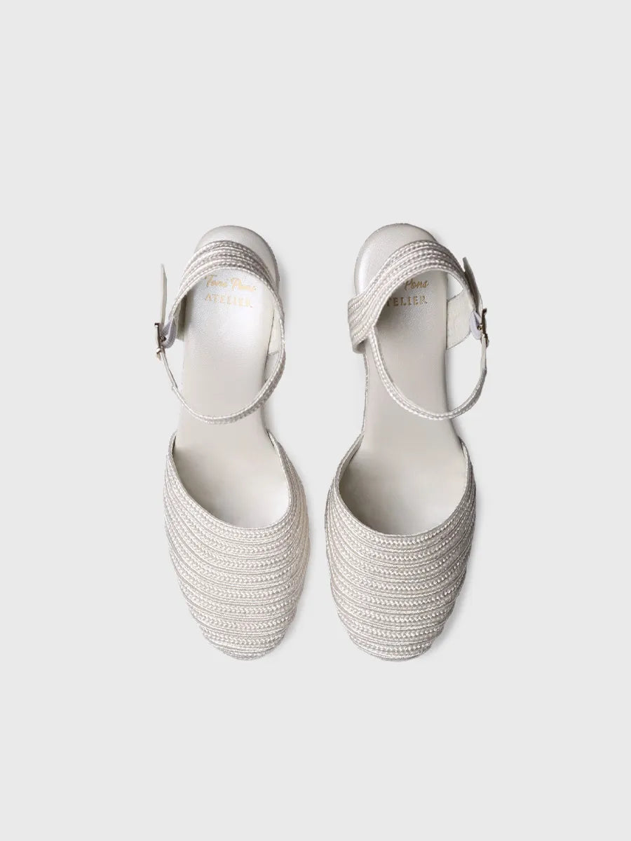 Toni Pons Adeline espadrille compensée satin