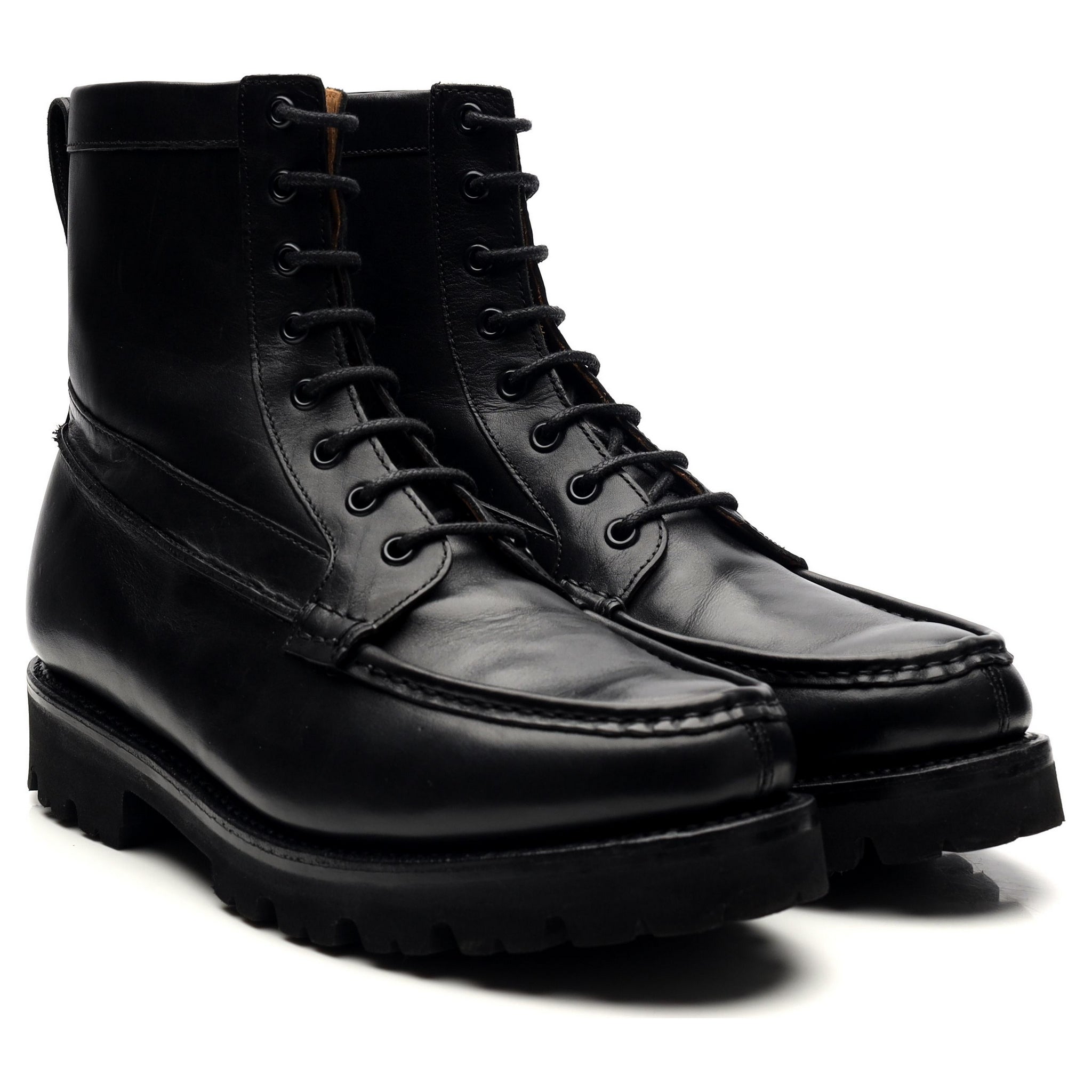 Grenson Gulliver Bottes Cuir Noir Semelle Gomme UK 6.5