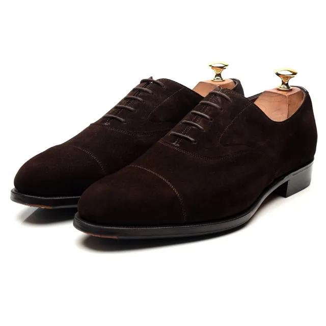 Edward Green Chelsea richelieu suède marron UK 9