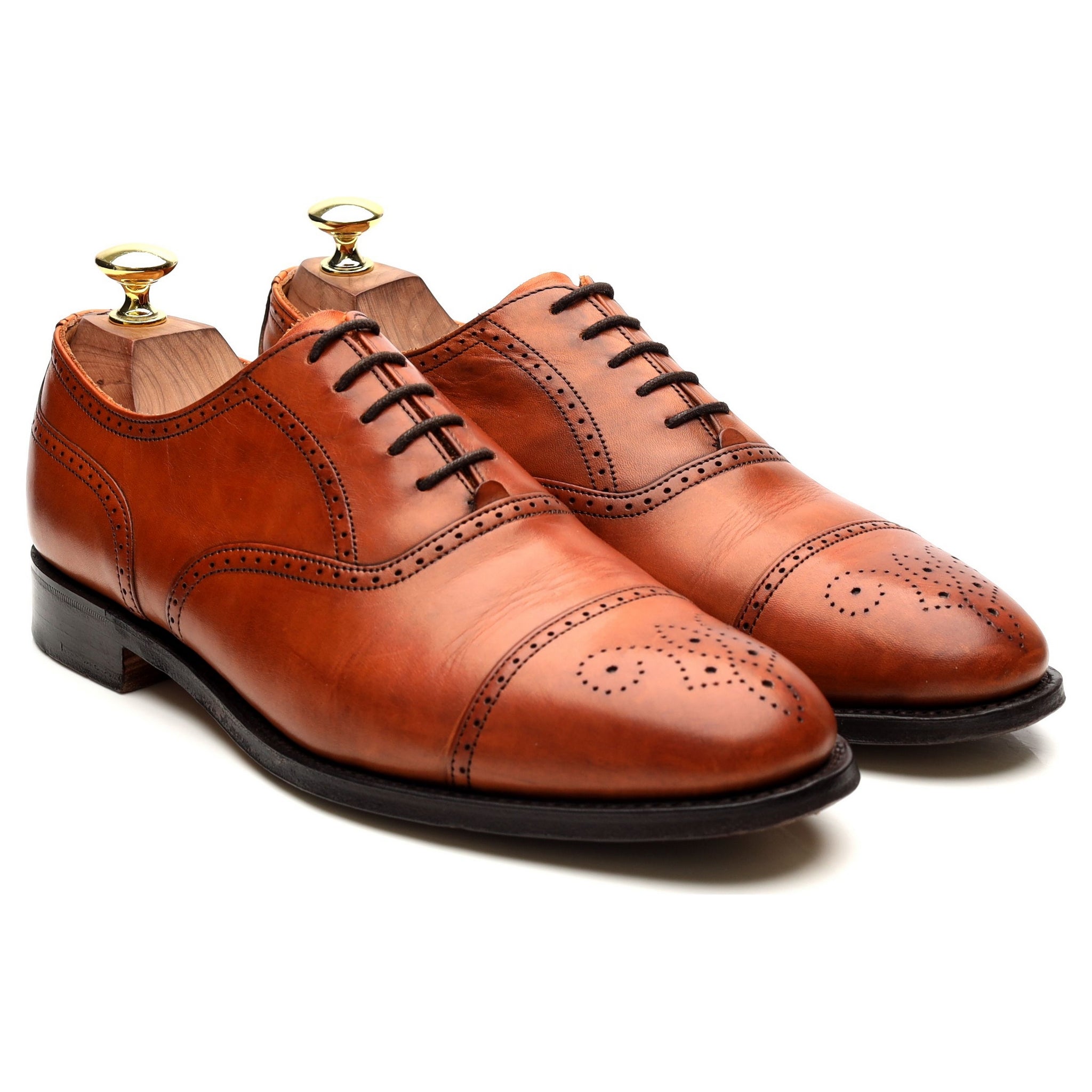 Cheaney Harris oxford brogue cuir marron UK 7