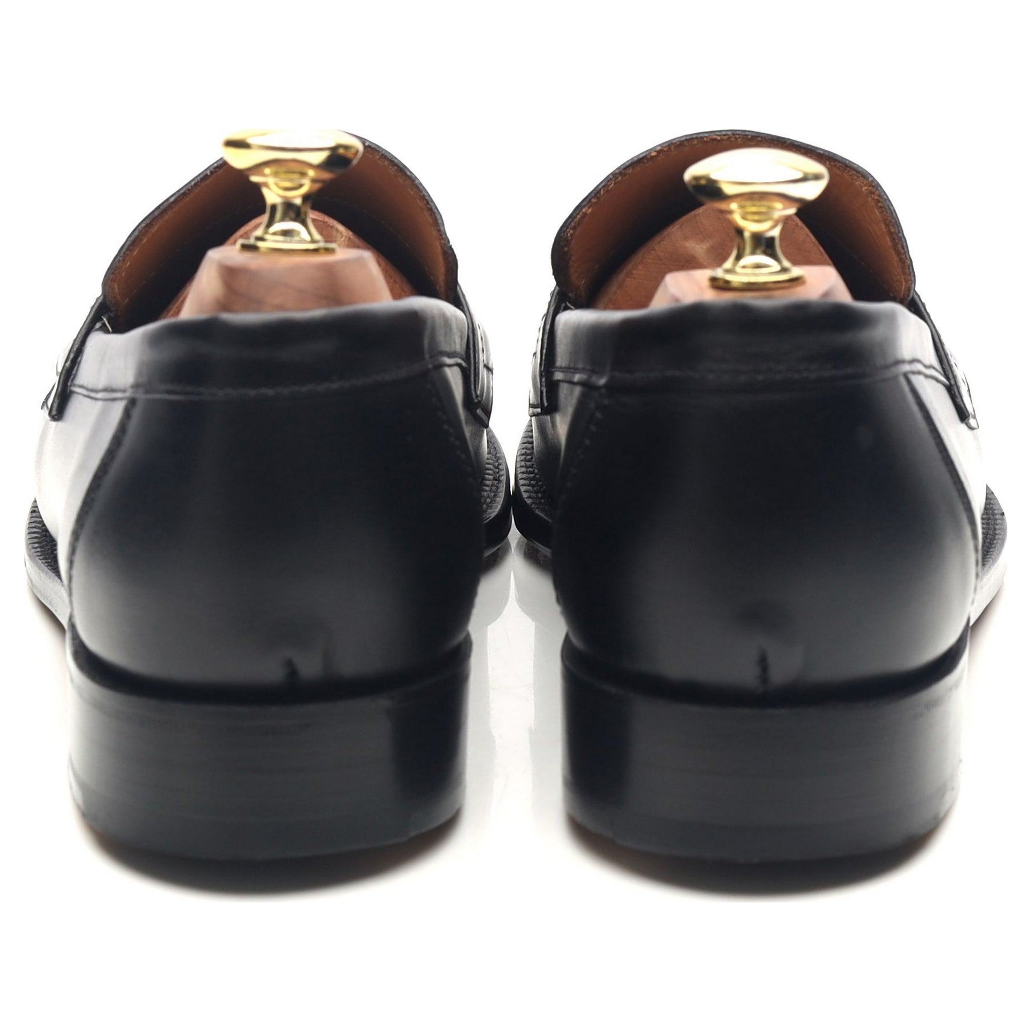 Grenson Epsom mocassin cuir noir pointure UK 7 cousu Goodyear